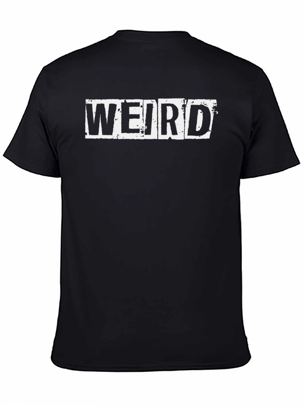 Weird Graphic Tee - Unisex Black Cotton T-Shirt