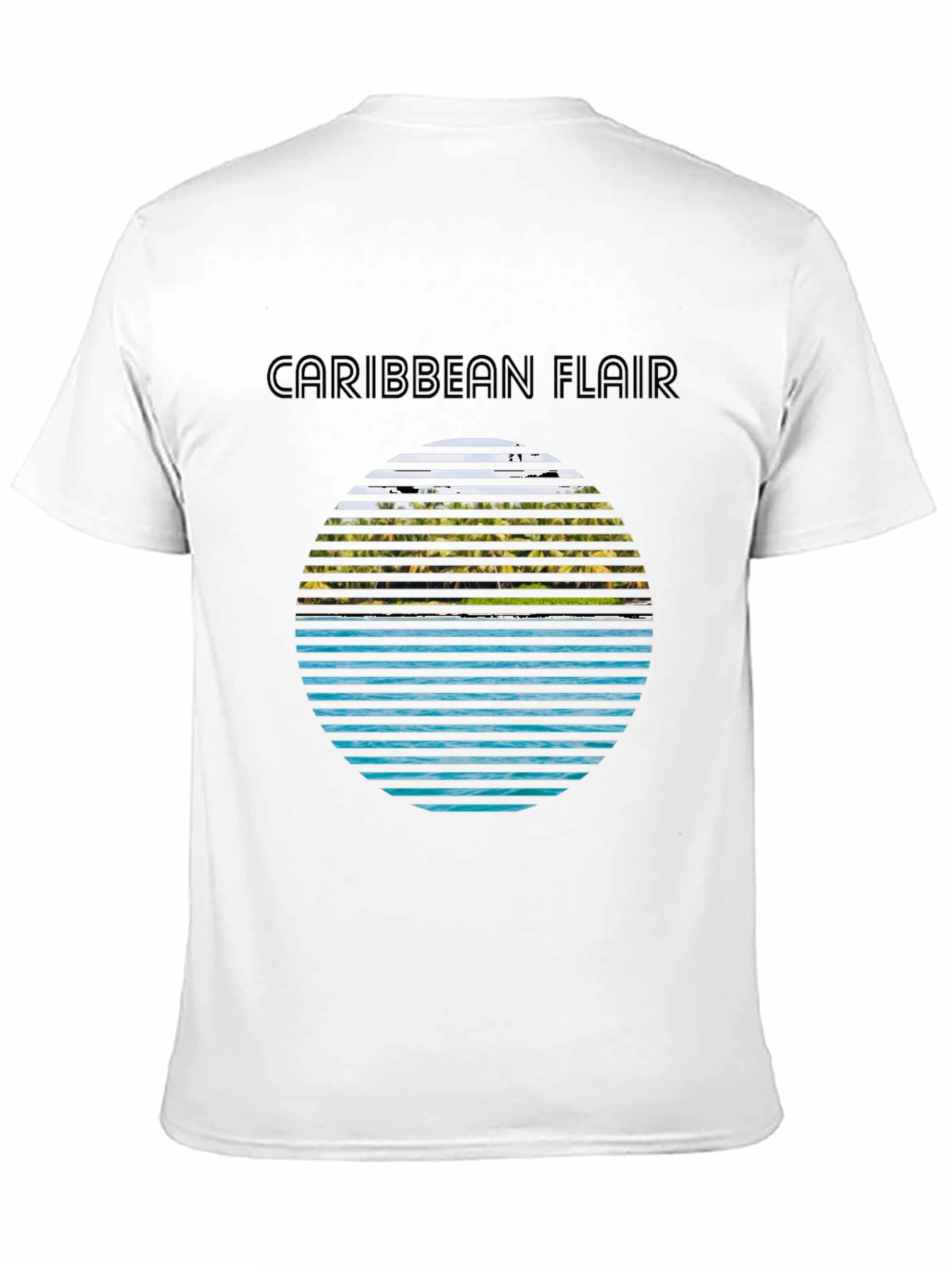 Caribbean Flair Graphic Tee - Tropical Island Vibe