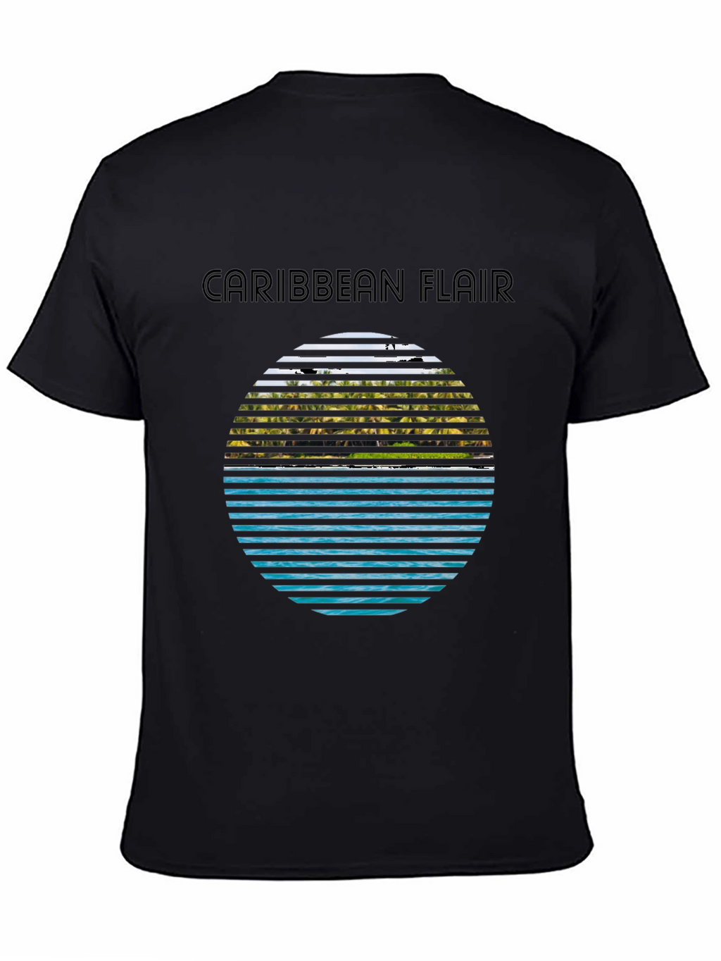 Caribbean Flair Graphic Tee - Tropical Island Vibe