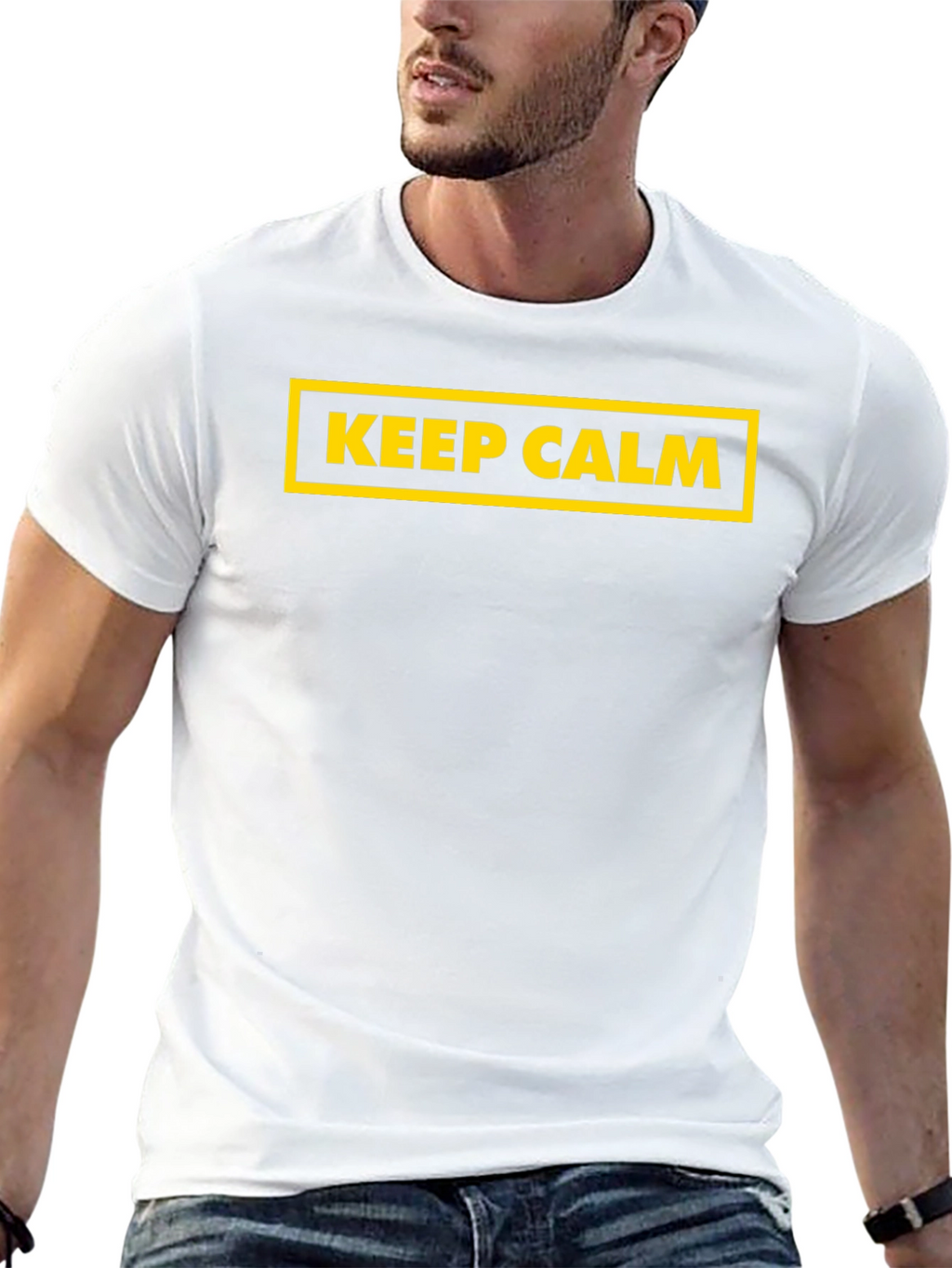Keep Calm Graphic Black T-Shirt