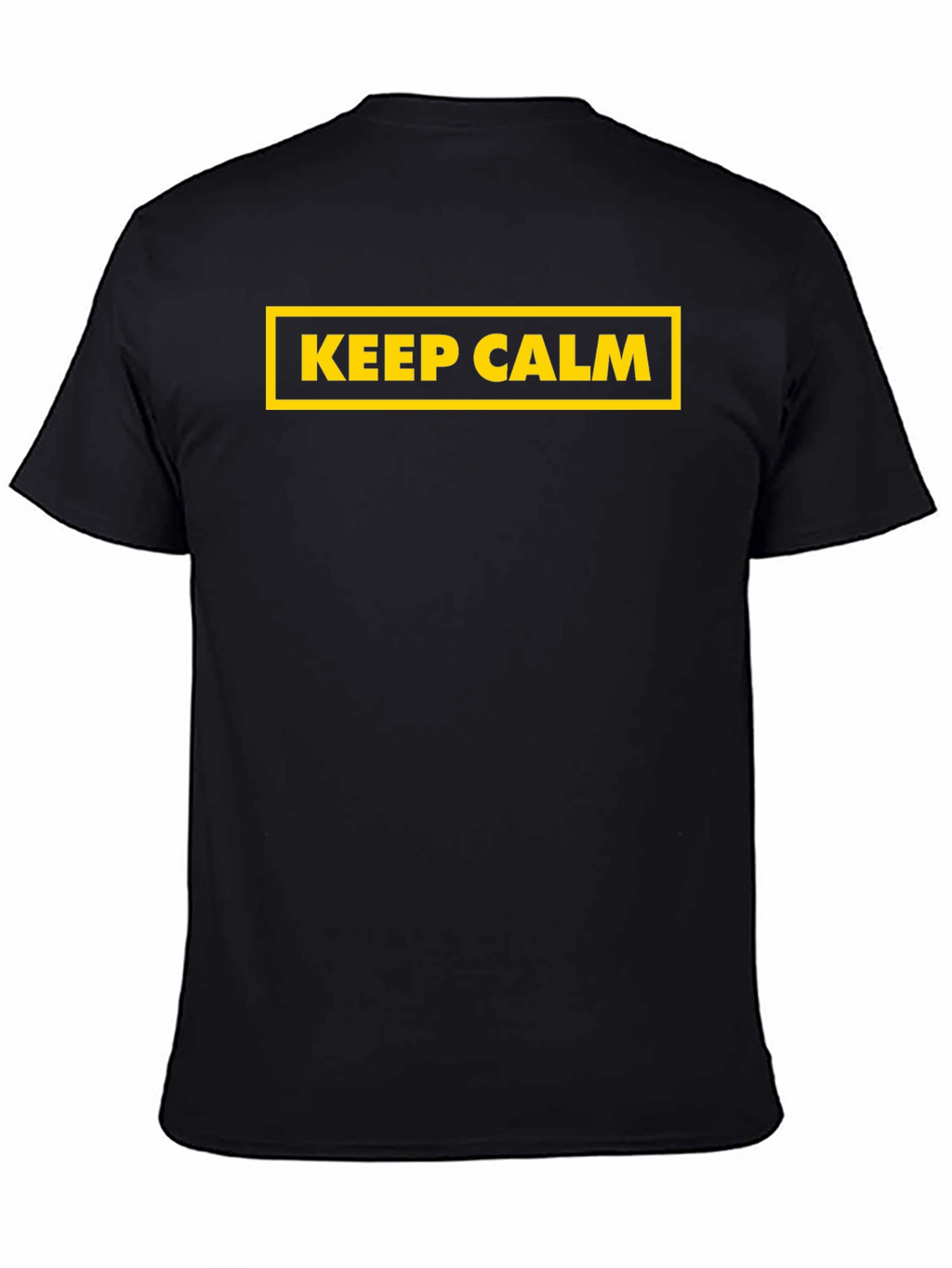 Keep Calm Graphic Black T-Shirt