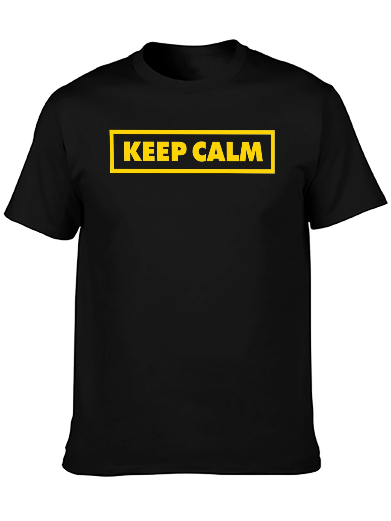 Keep Calm Graphic Black T-Shirt