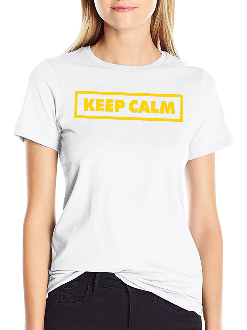 Keep Calm Graphic Black T-Shirt