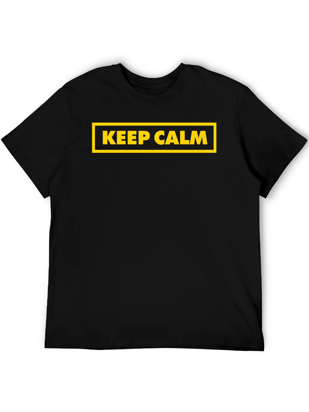 Keep Calm Graphic Black T-Shirt
