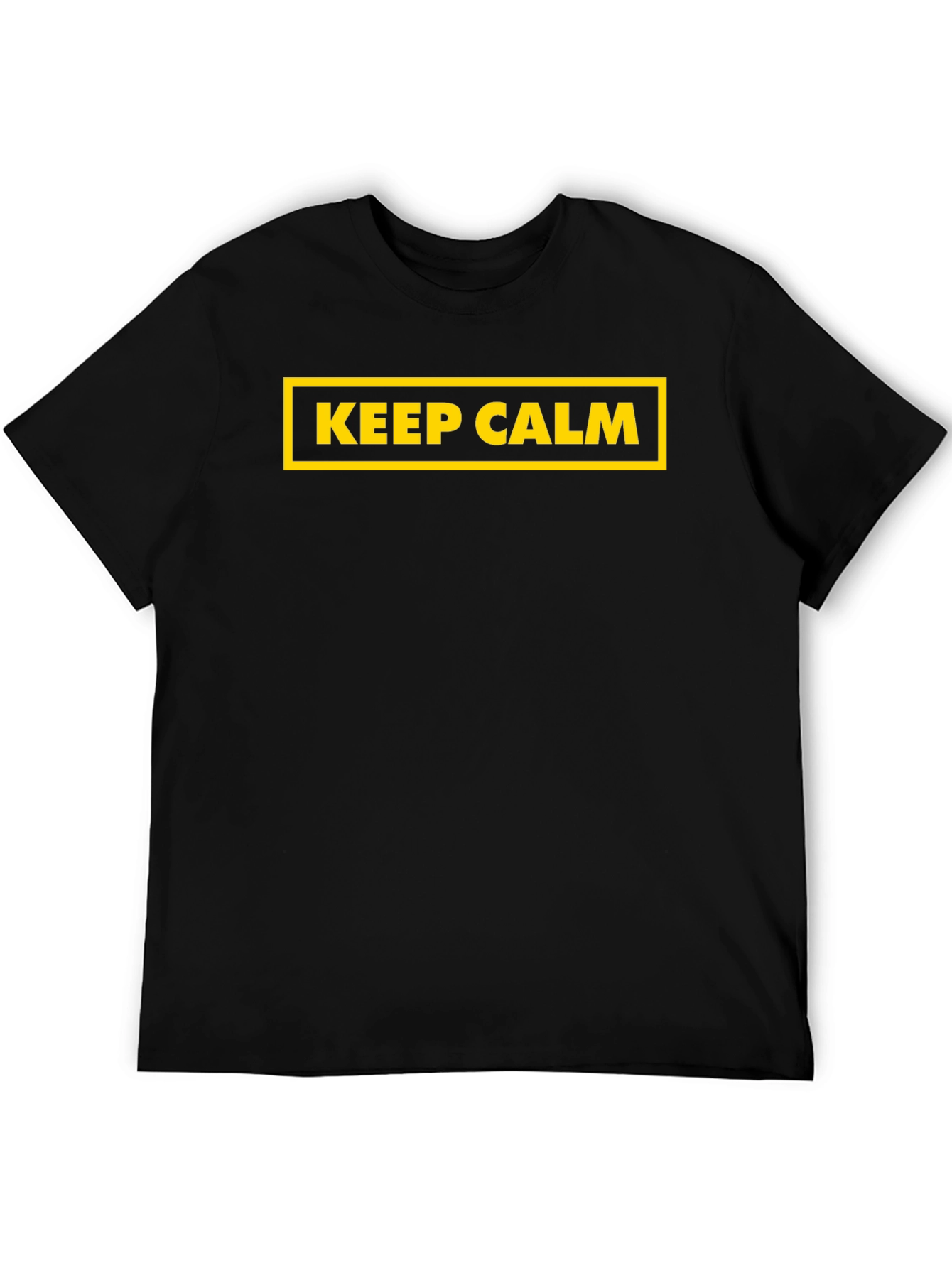 Keep Calm Graphic Black T-Shirt