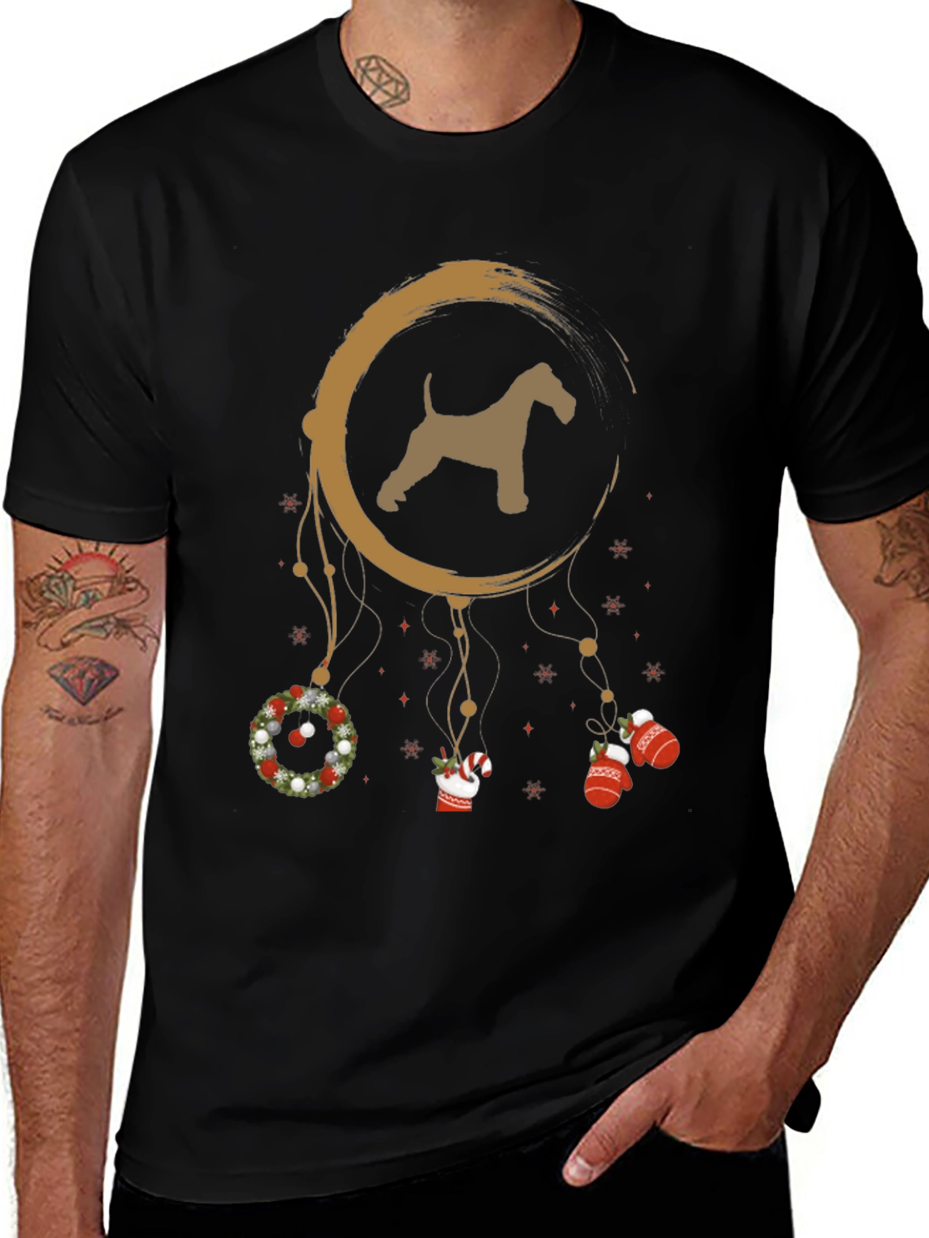 Holiday Dog Dreamcatcher T-Shirt