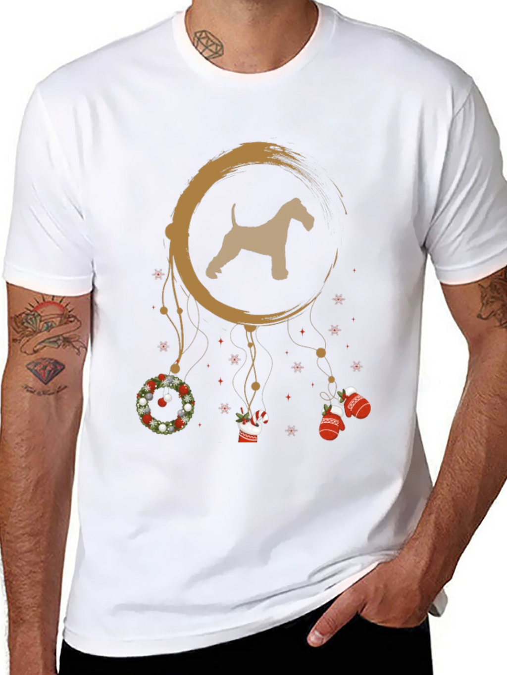 Holiday Dog Dreamcatcher T-Shirt