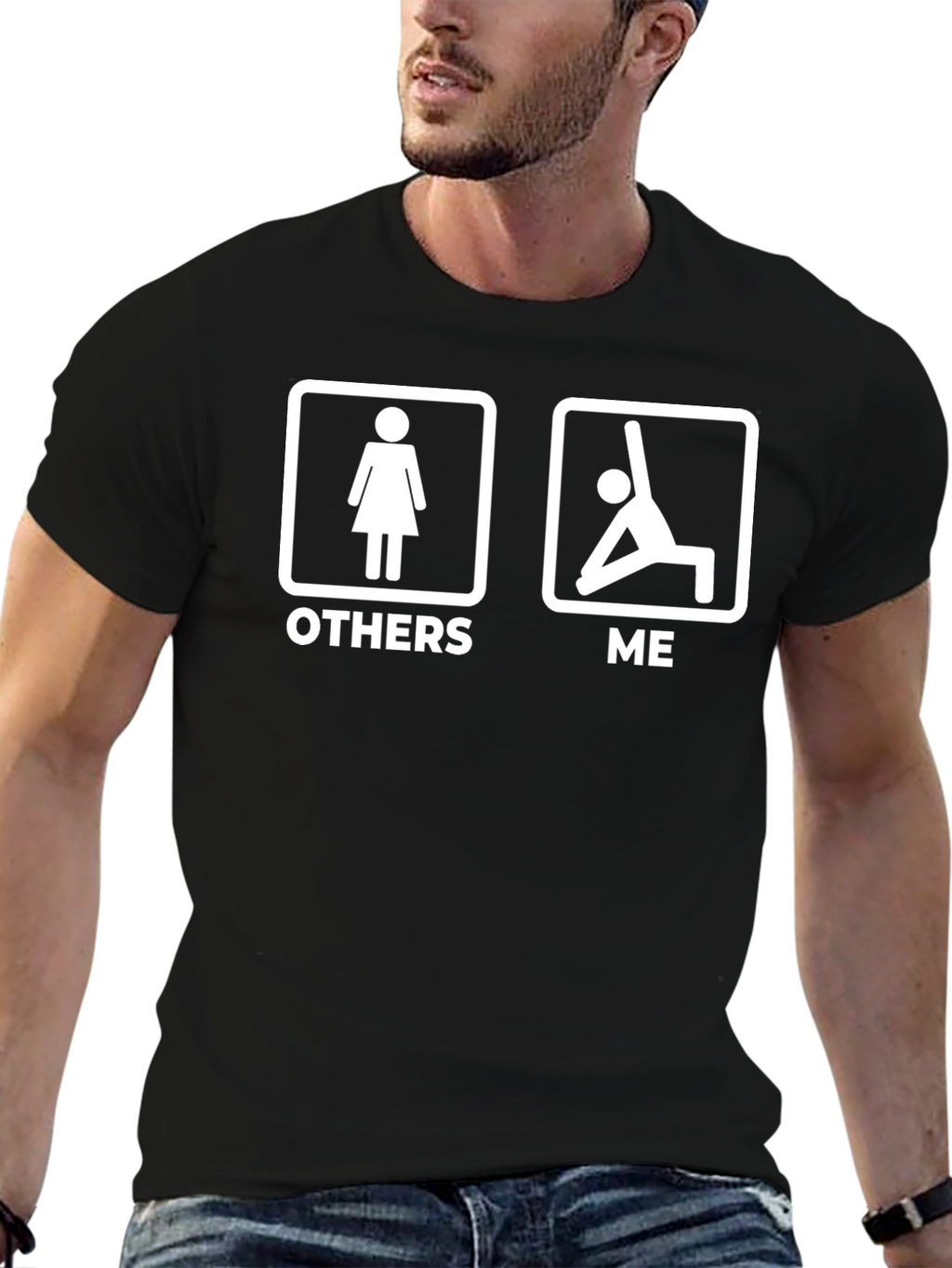 Funny Yoga T-Shirt - Others vs. Me Graphic Tee