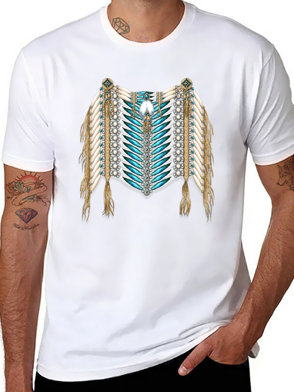 Native American Style Graphic T-Shirt