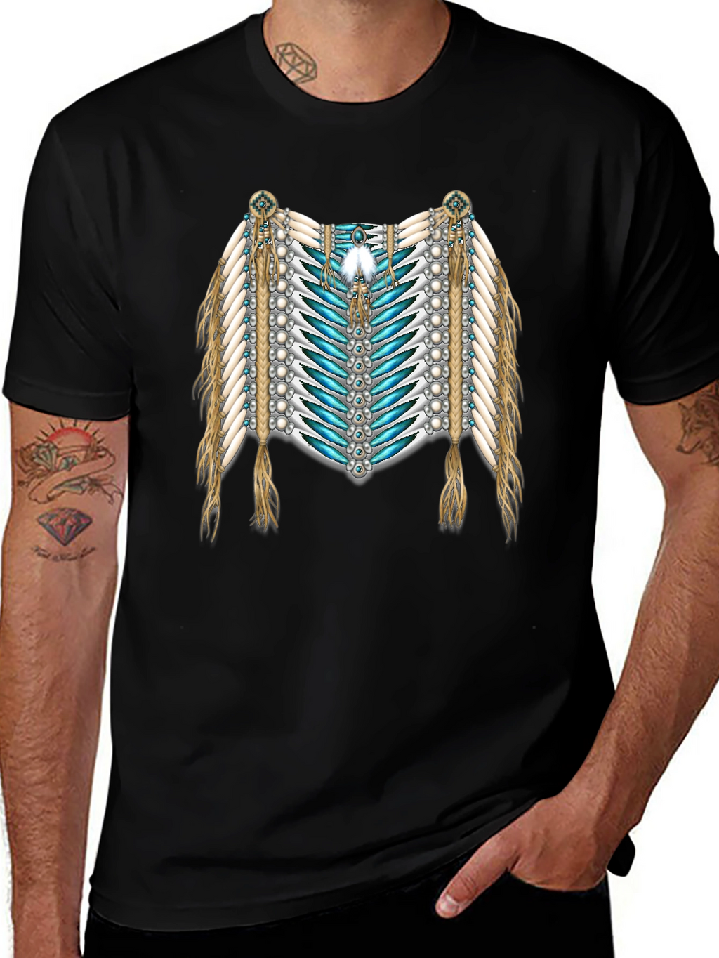 Native American Style Graphic T-Shirt