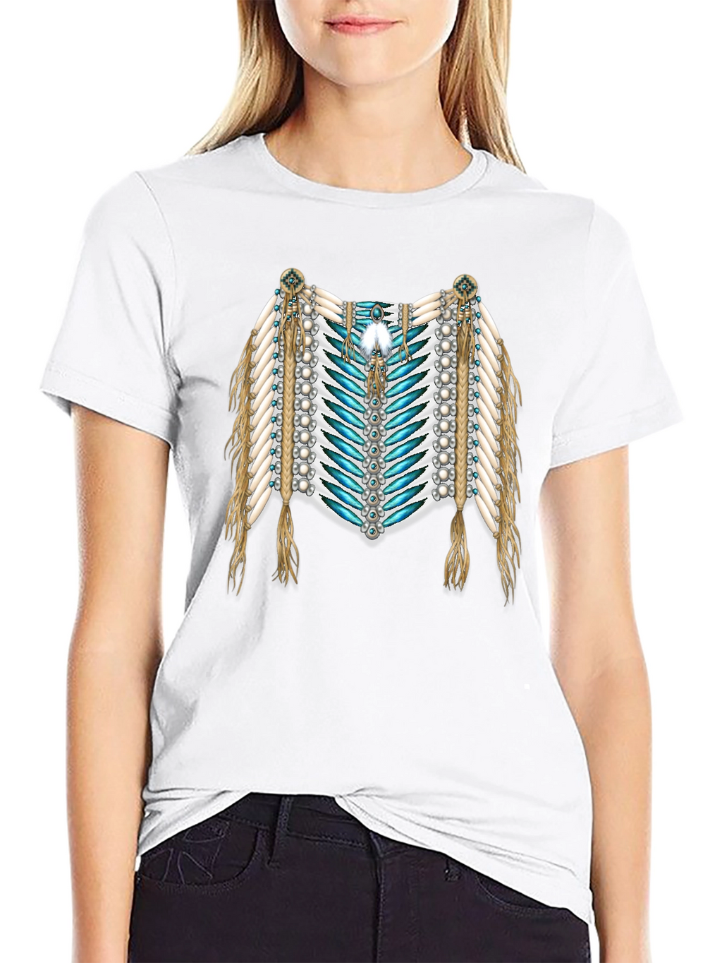Native American Style Graphic T-Shirt