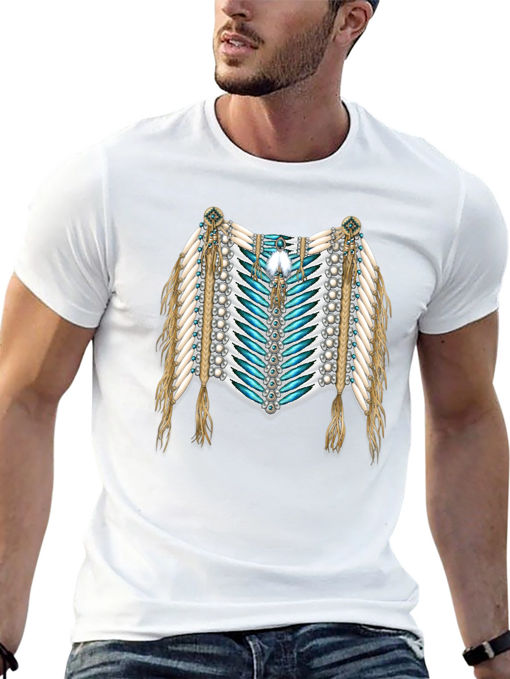 Native American Style Graphic T-Shirt