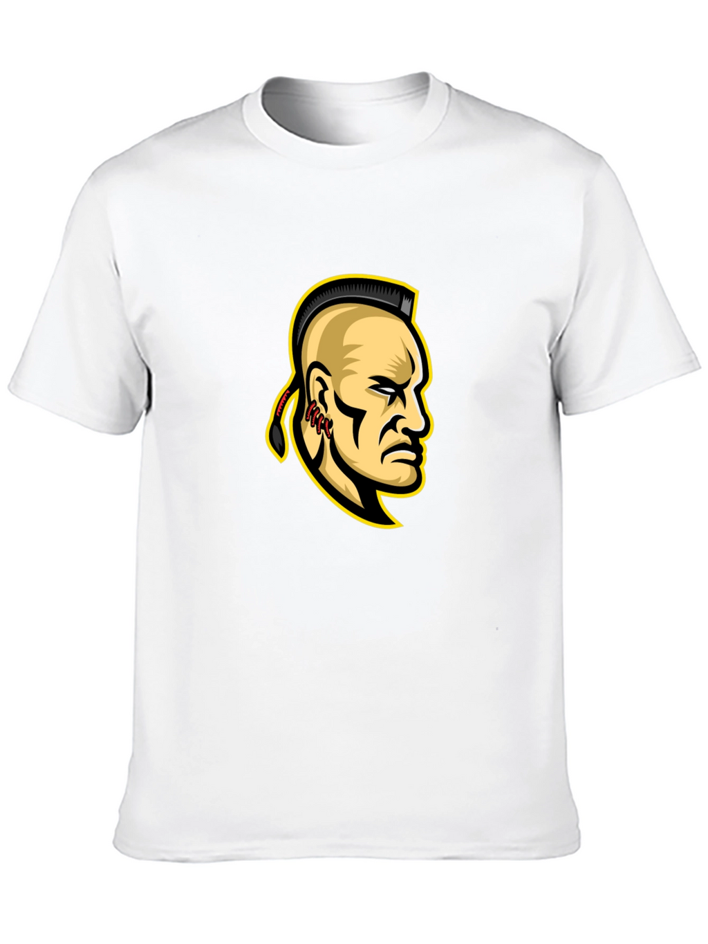 Mohawk Warrior Graphic T-Shirt