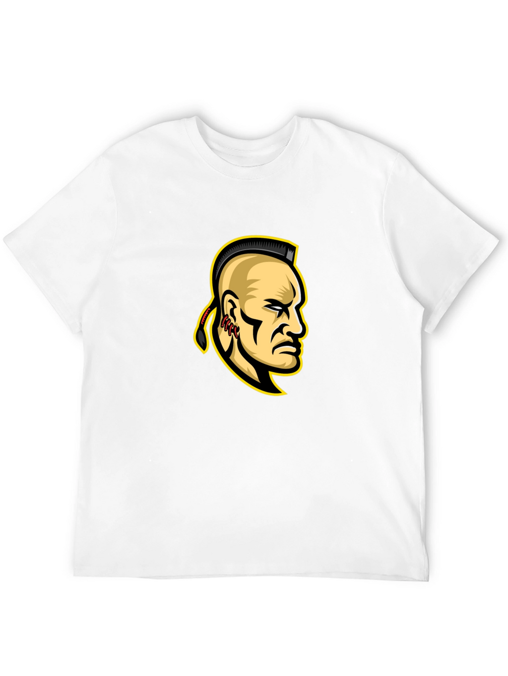 Mohawk Warrior Graphic T-Shirt