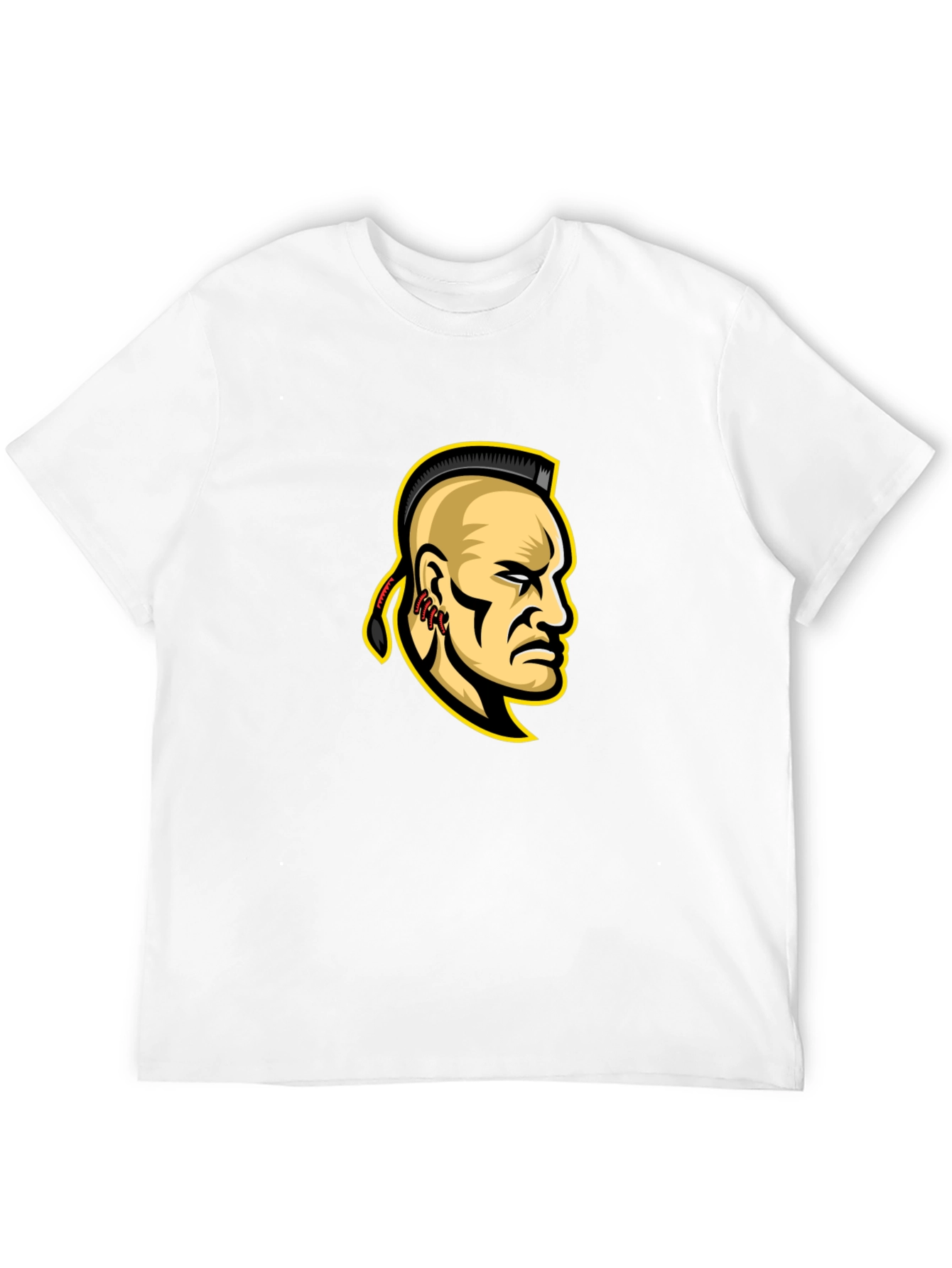 Mohawk Warrior Graphic T-Shirt