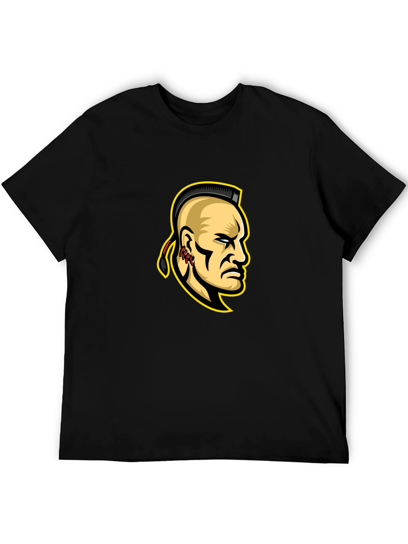 Mohawk Warrior Graphic T-Shirt