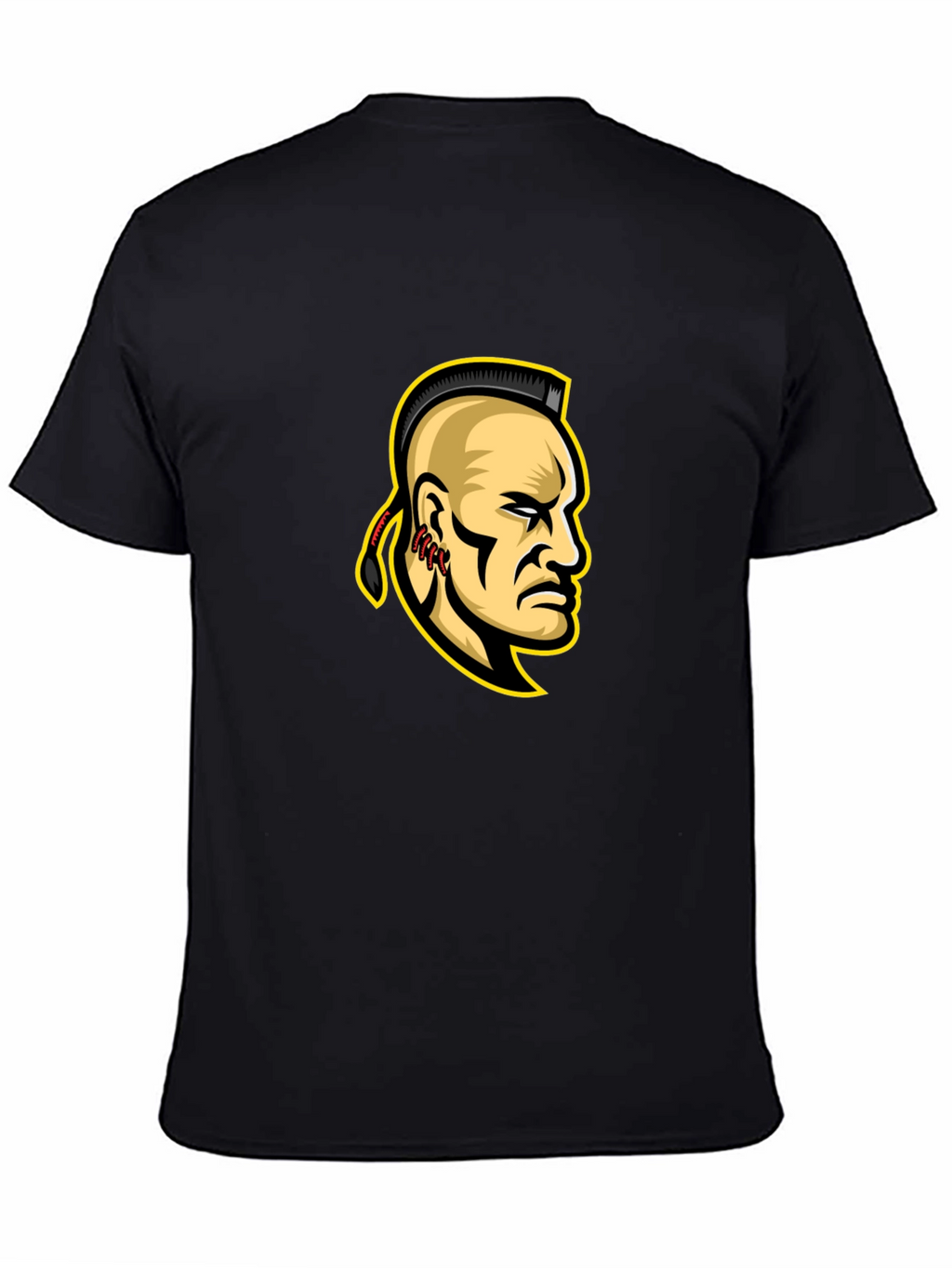 Mohawk Warrior Graphic T-Shirt