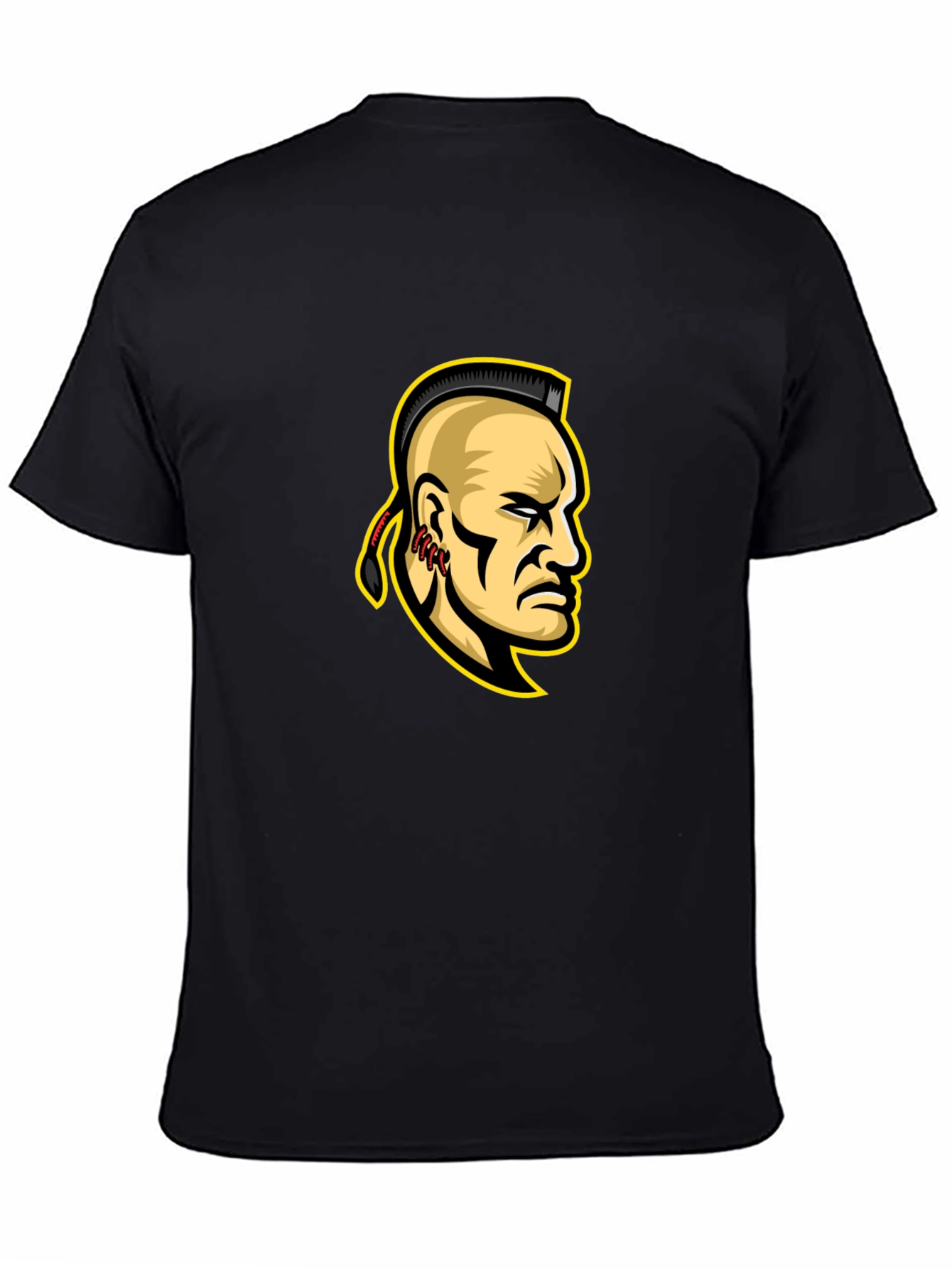 Mohawk Warrior Graphic T-Shirt