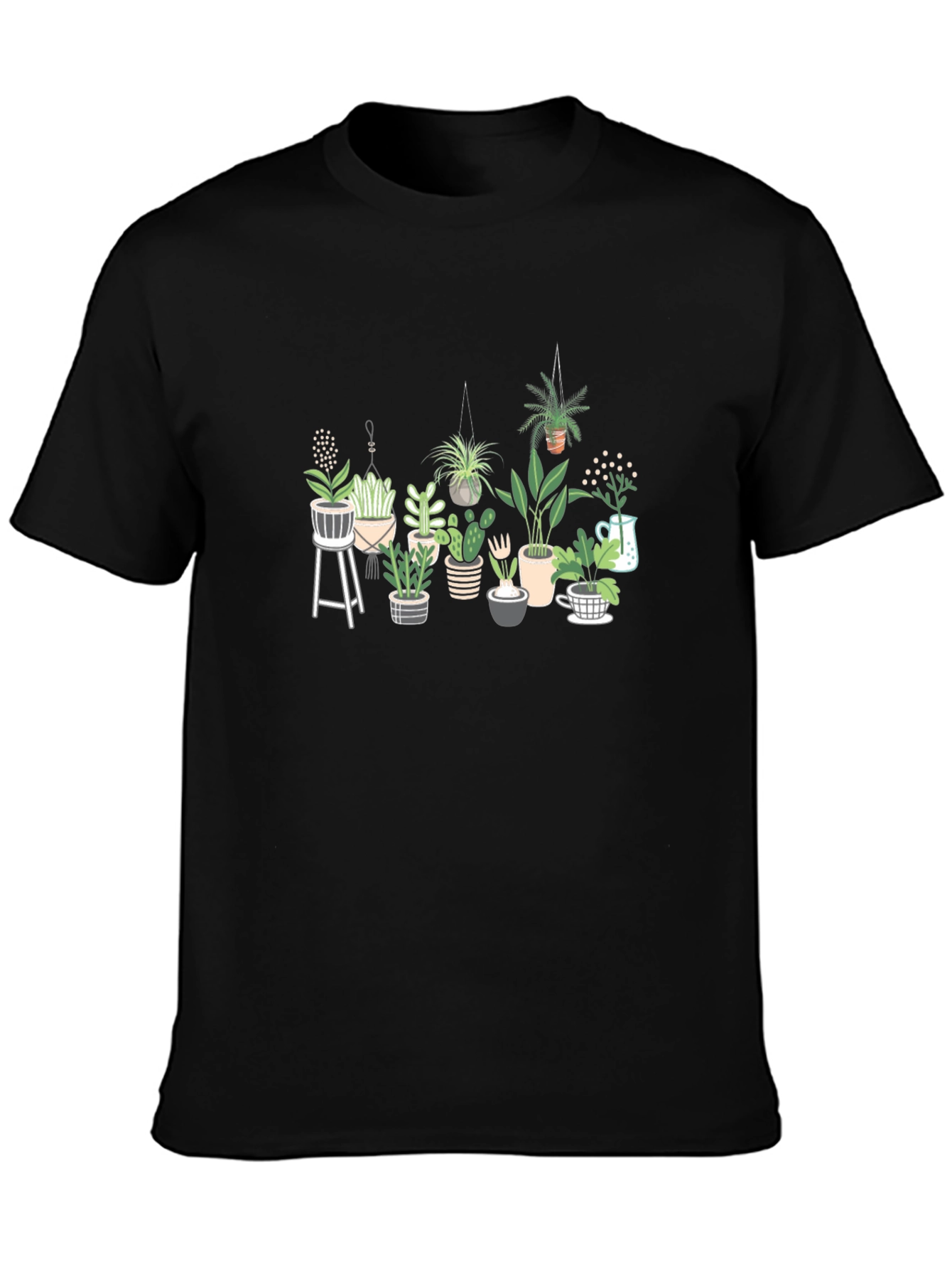 Plant Lover T-Shirt - Black Cotton Tee