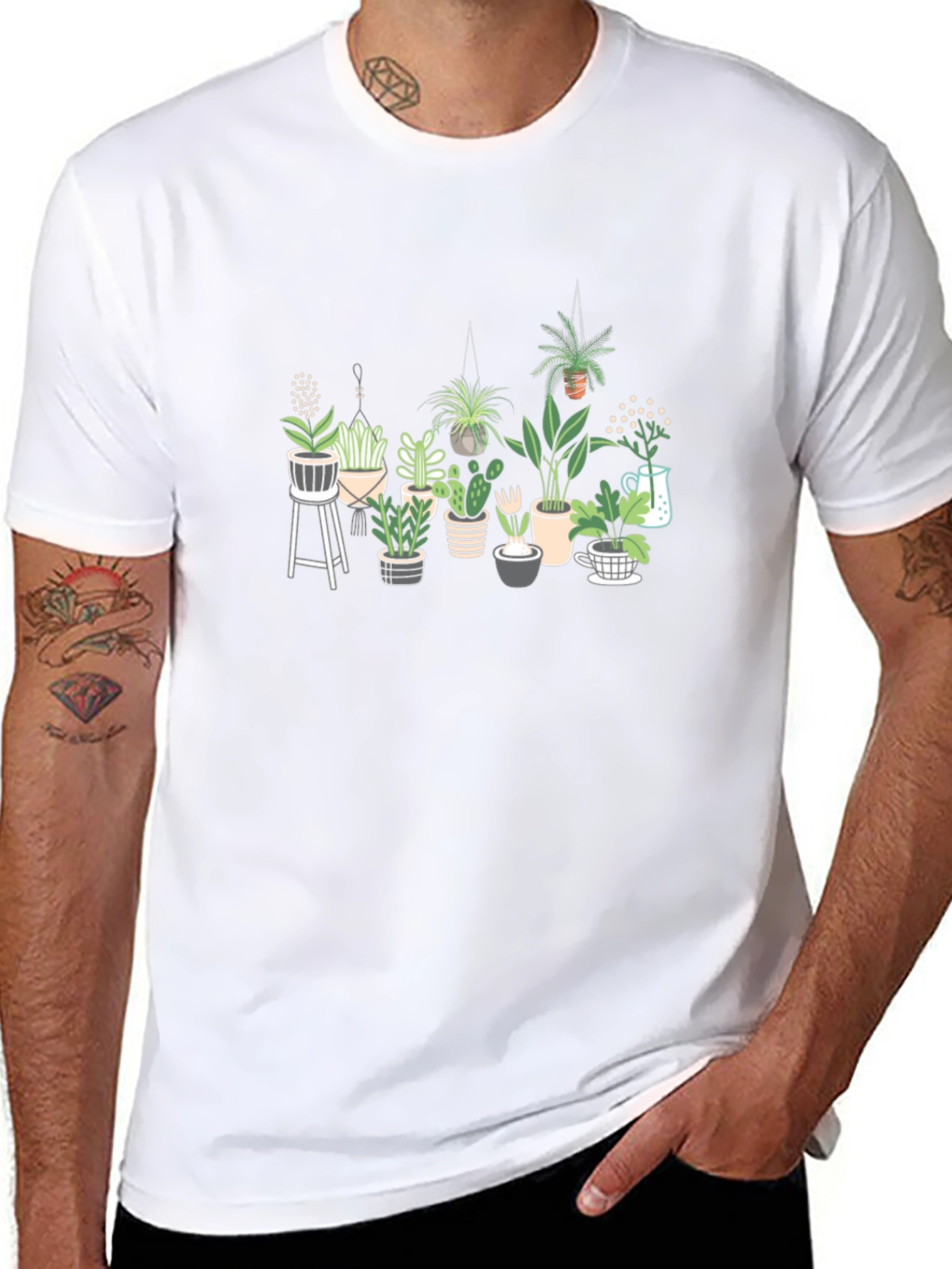 Plant Lover T-Shirt - Black Cotton Tee
