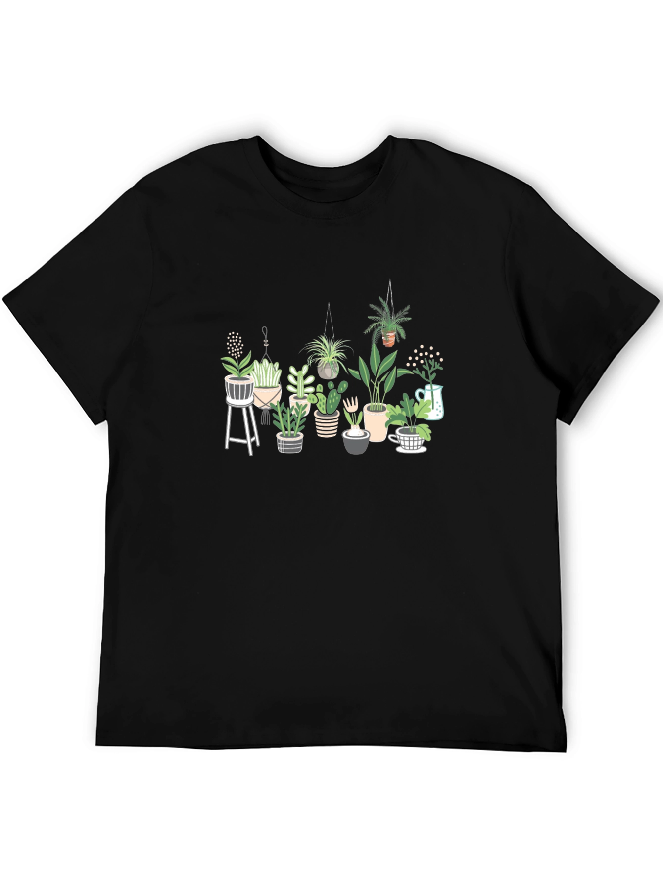 Plant Lover T-Shirt - Black Cotton Tee