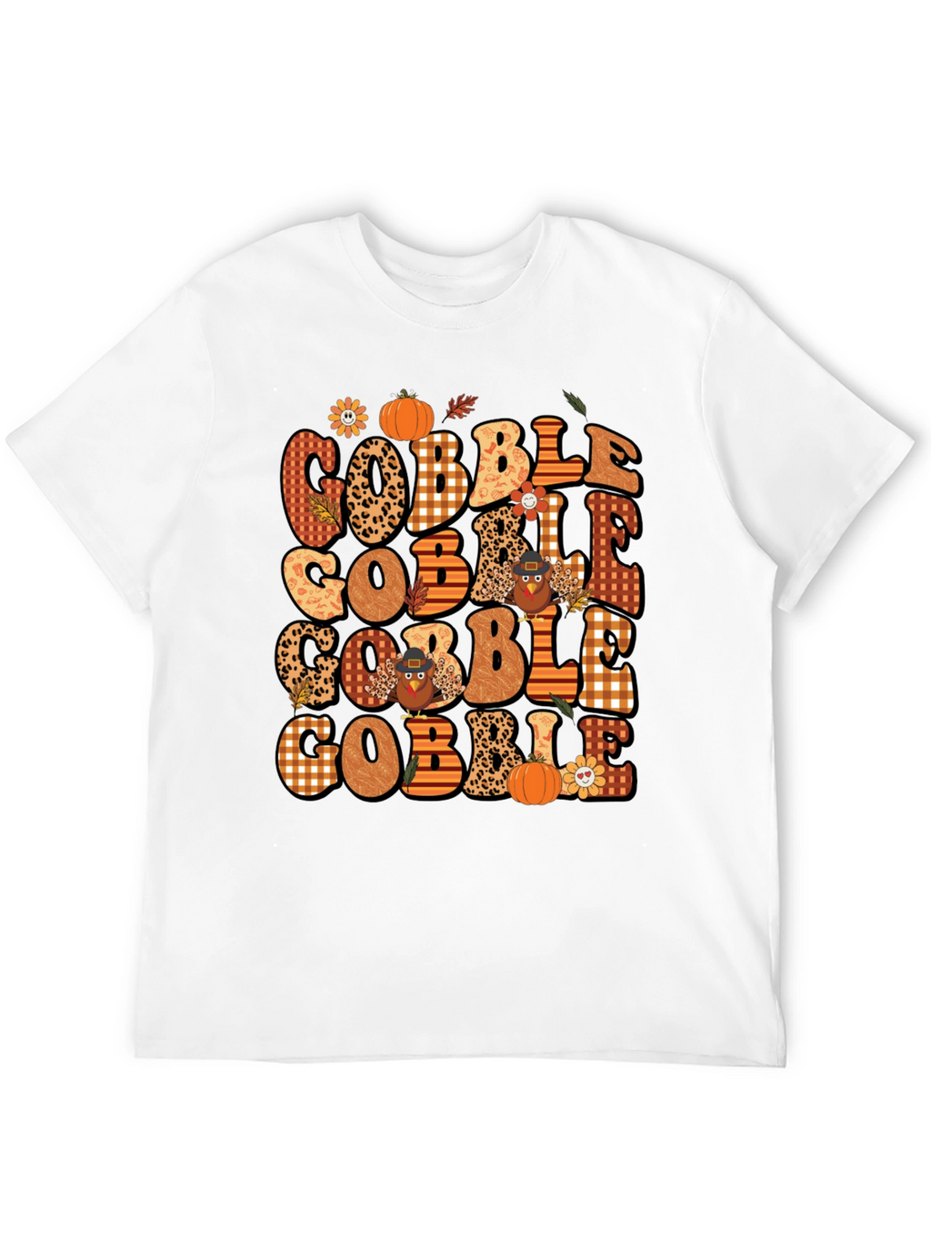 Gobble Thanksgiving T-Shirt - Festive Fall Design