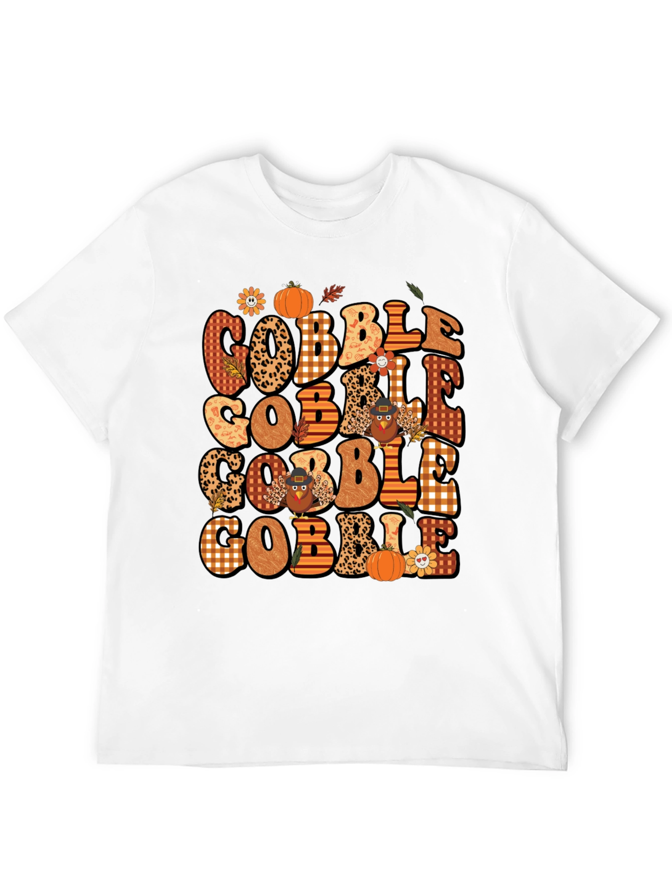 Gobble Thanksgiving T-Shirt - Festive Fall Design