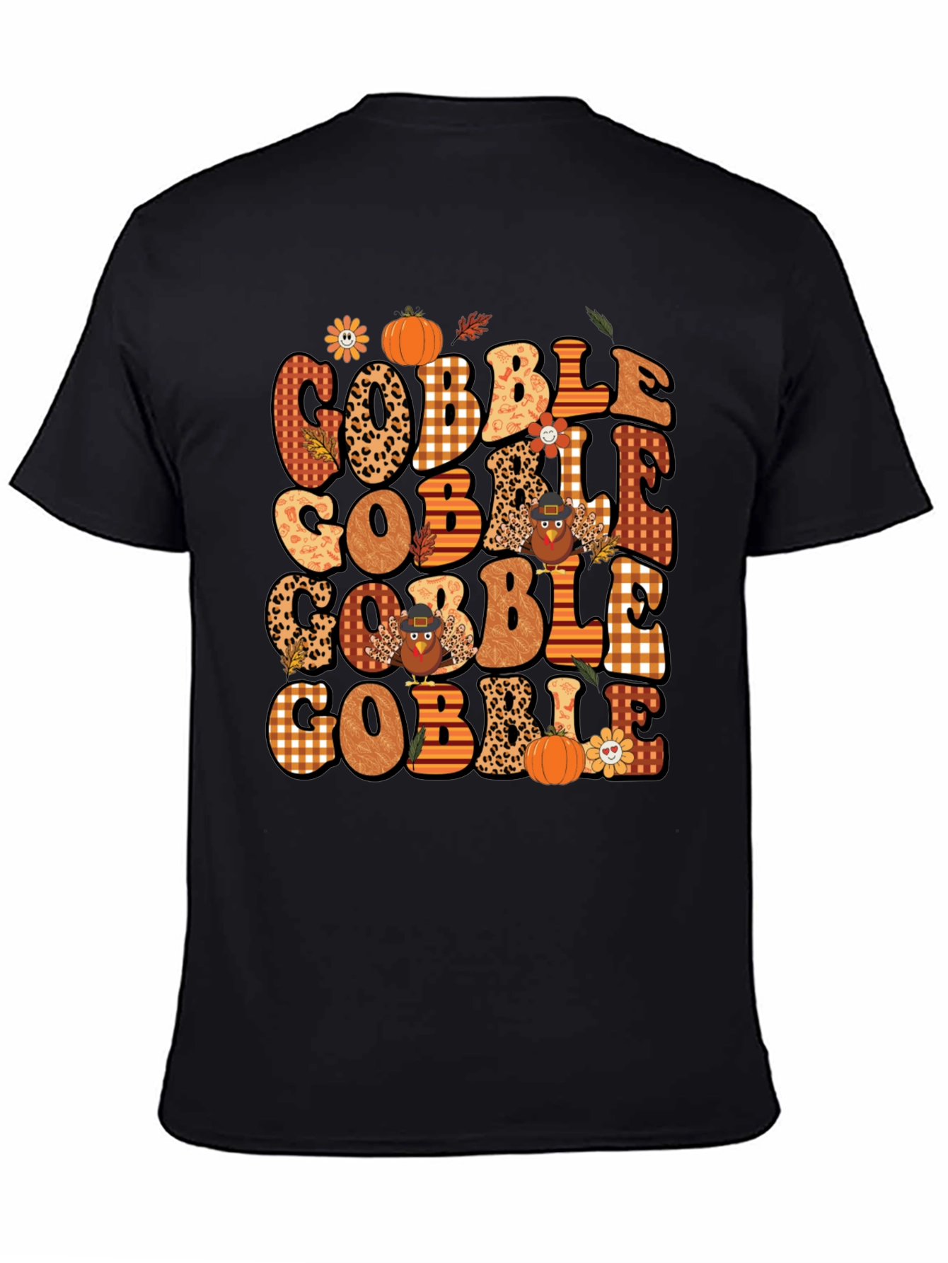 Gobble Thanksgiving T-Shirt - Festive Fall Design
