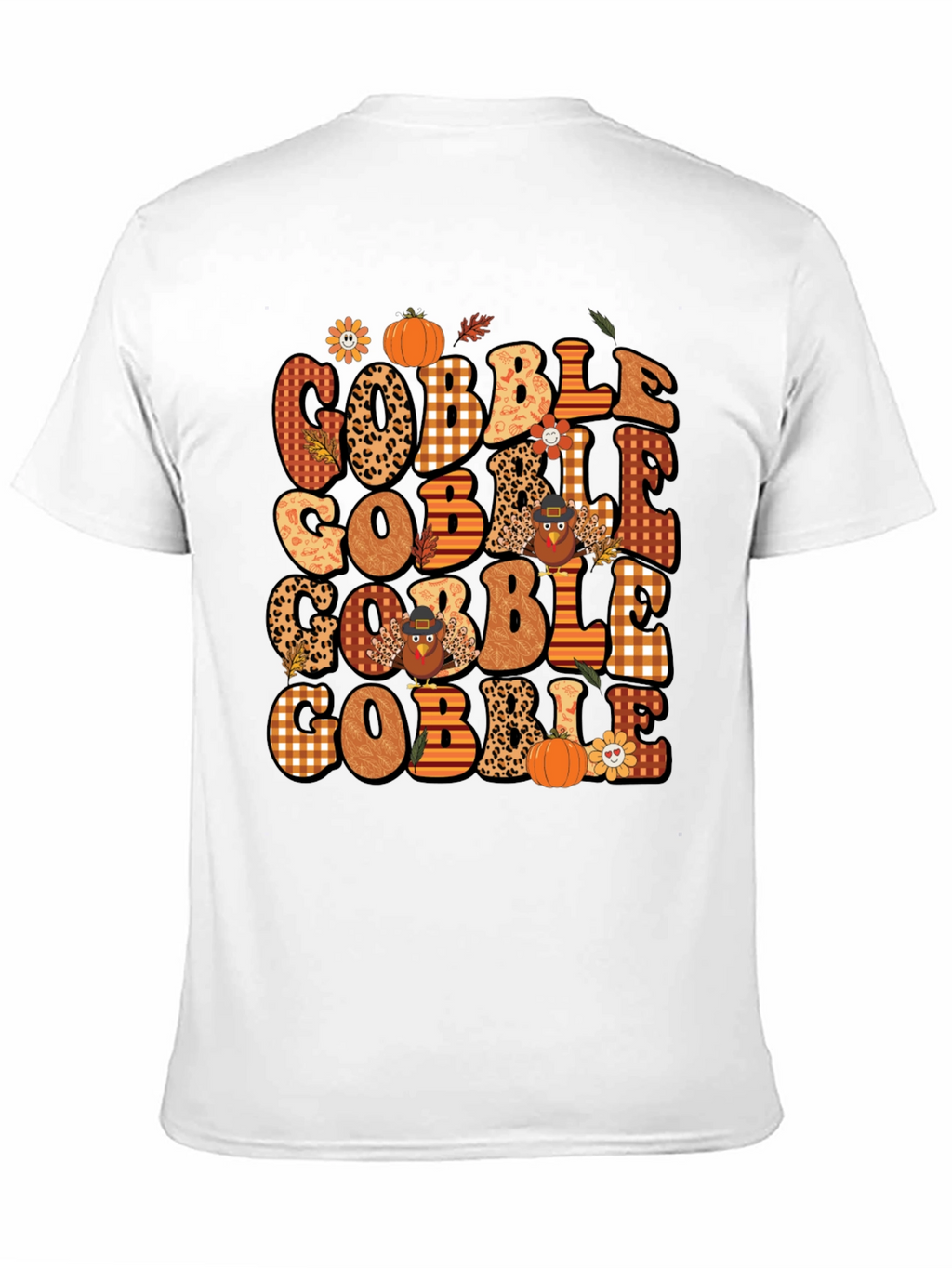 Gobble Thanksgiving T-Shirt - Festive Fall Design