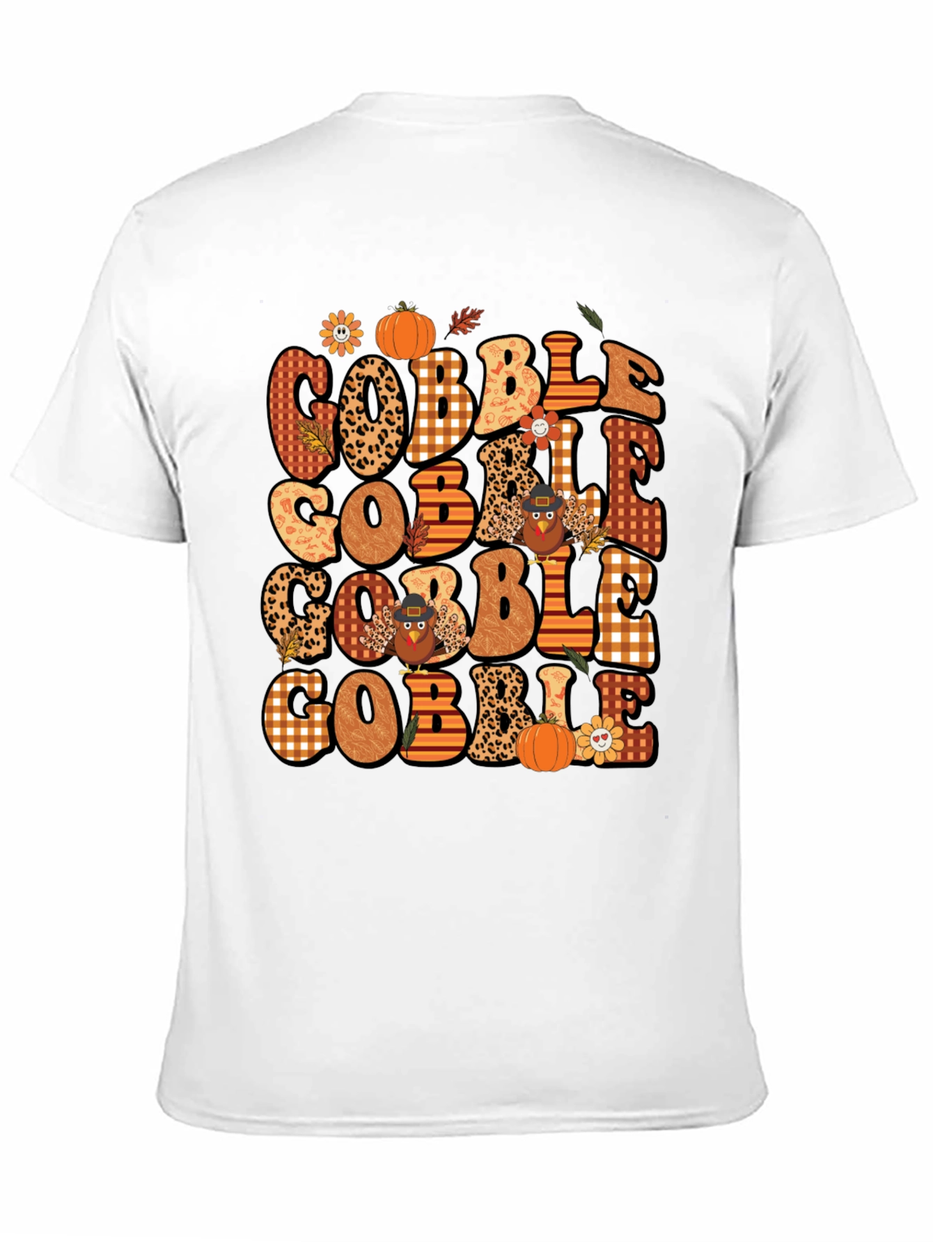 Gobble Thanksgiving T-Shirt - Festive Fall Design