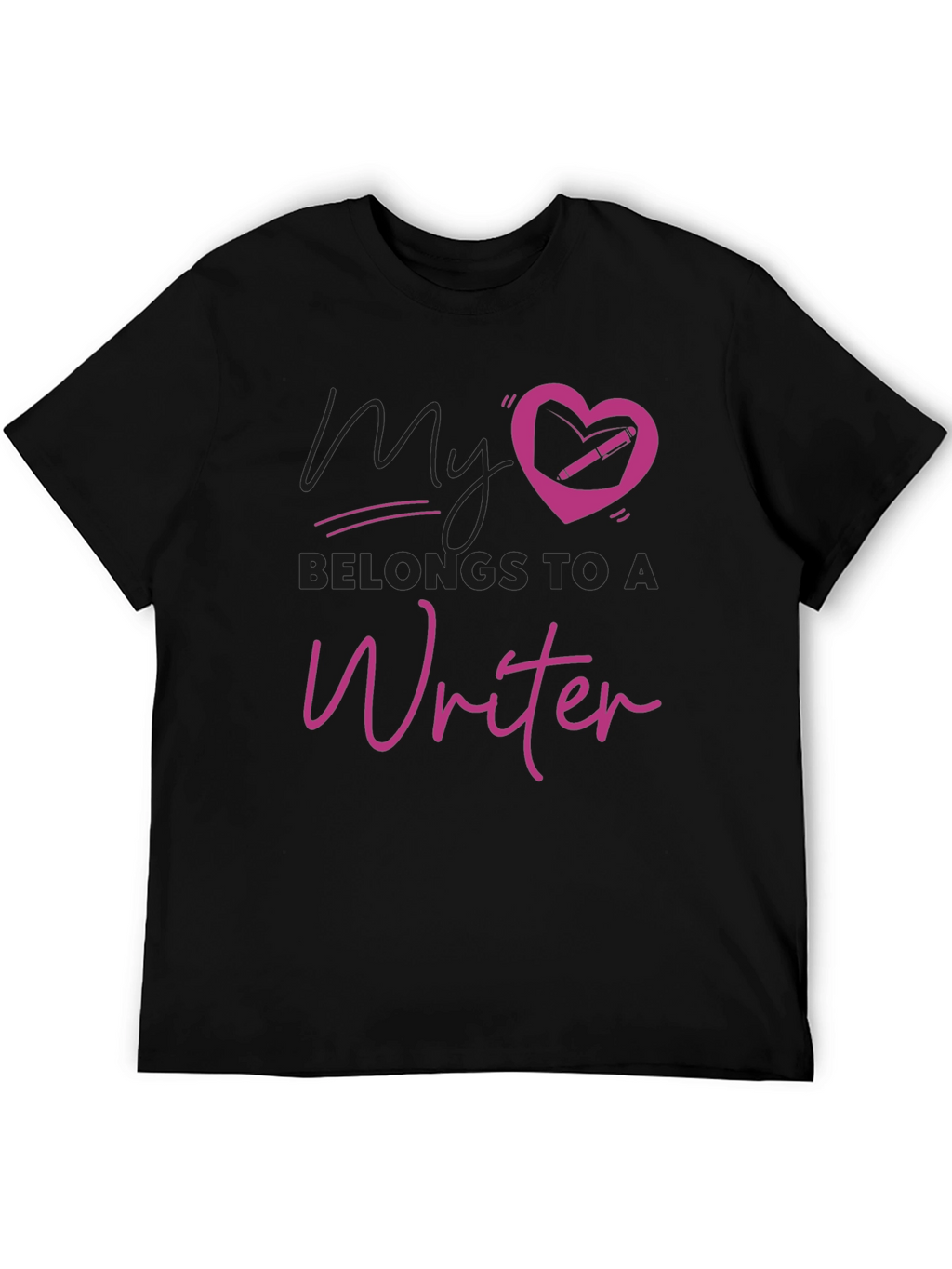 My Heart Belongs to a Writer T-Shirt