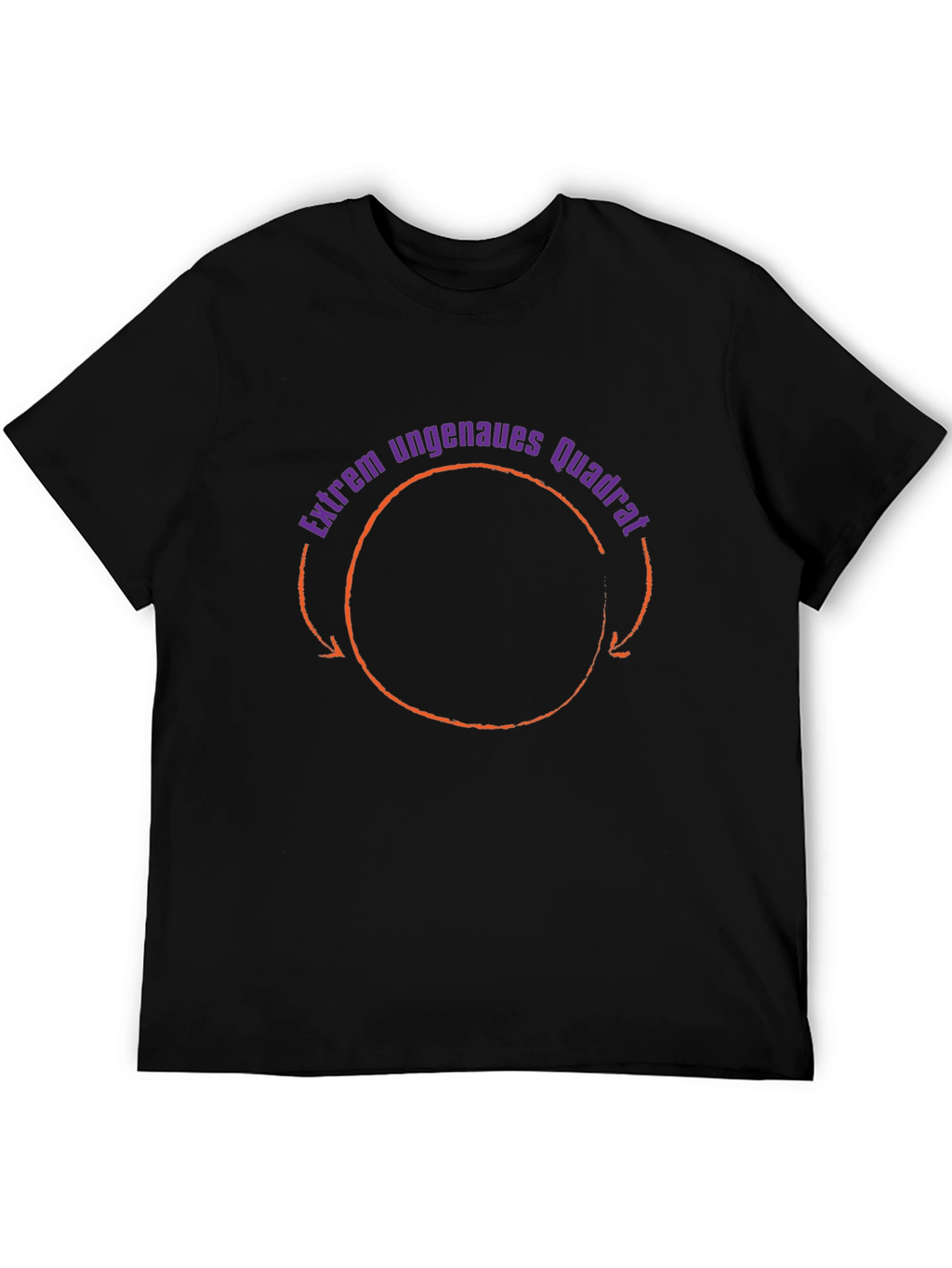 Extrem ungenaues Quadrat T-Shirt - Black