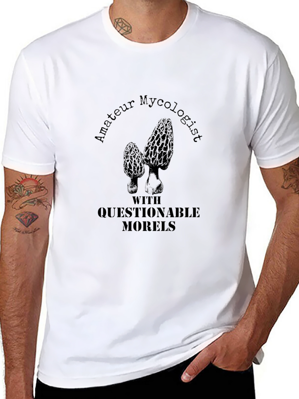 Amateur Mycologist T-Shirt with Questionable Morels