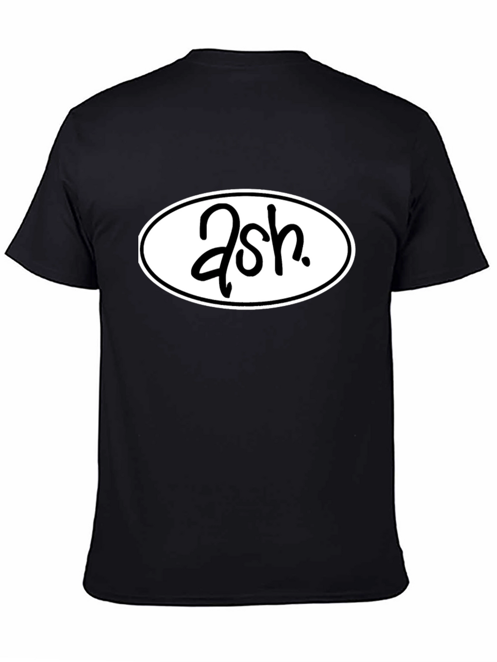 Ash Graphic Tee - Black Casual T-Shirt