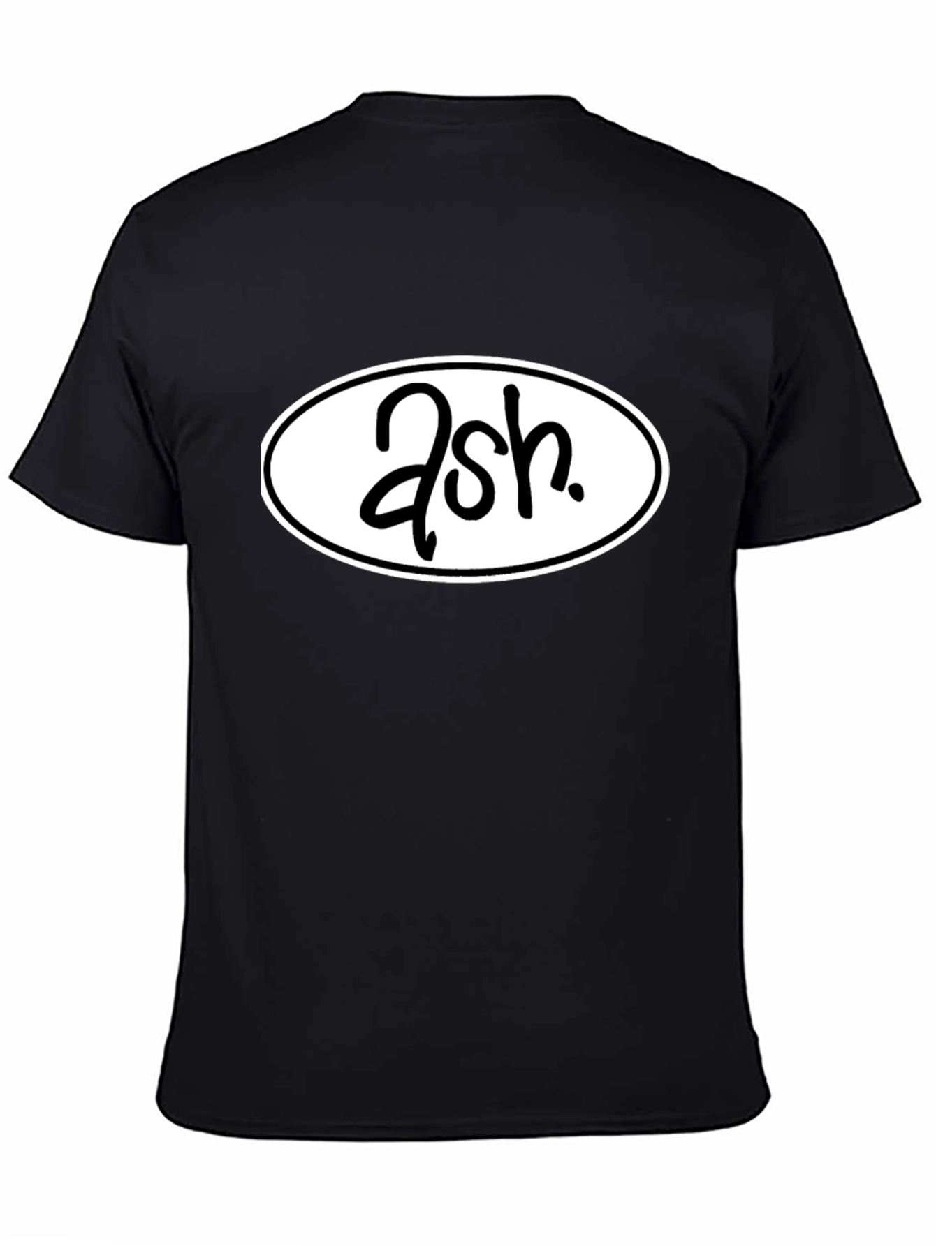 Ash Graphic Tee - Black Casual T-Shirt