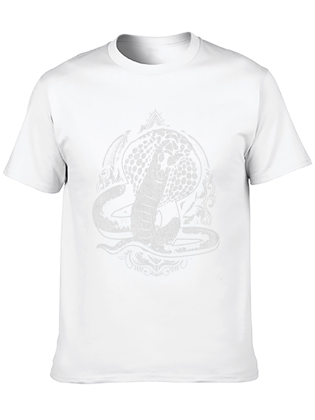 Cobra Graphic Tee - Black Cotton T-Shirt