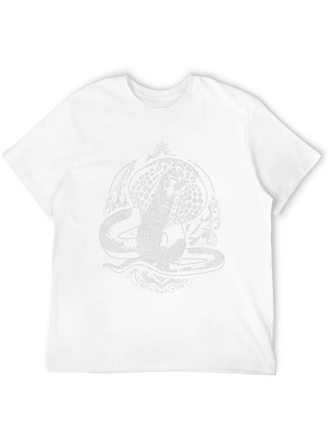 Cobra Graphic Tee - Black Cotton T-Shirt