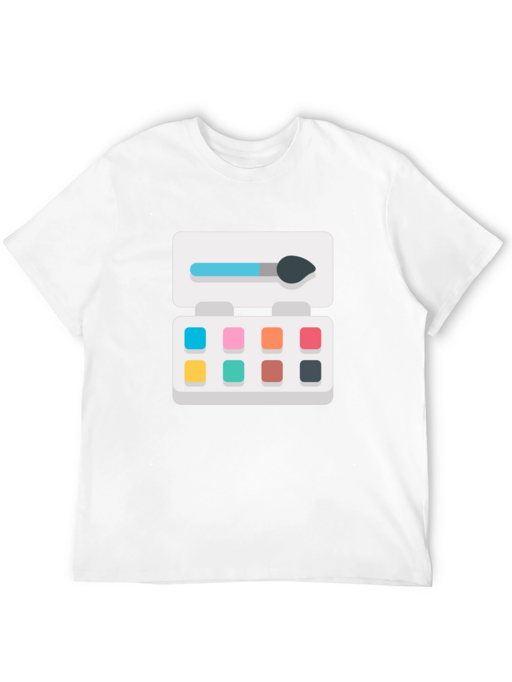 Makeup Palette Graphic Tee - Stylish Black T-Shirt