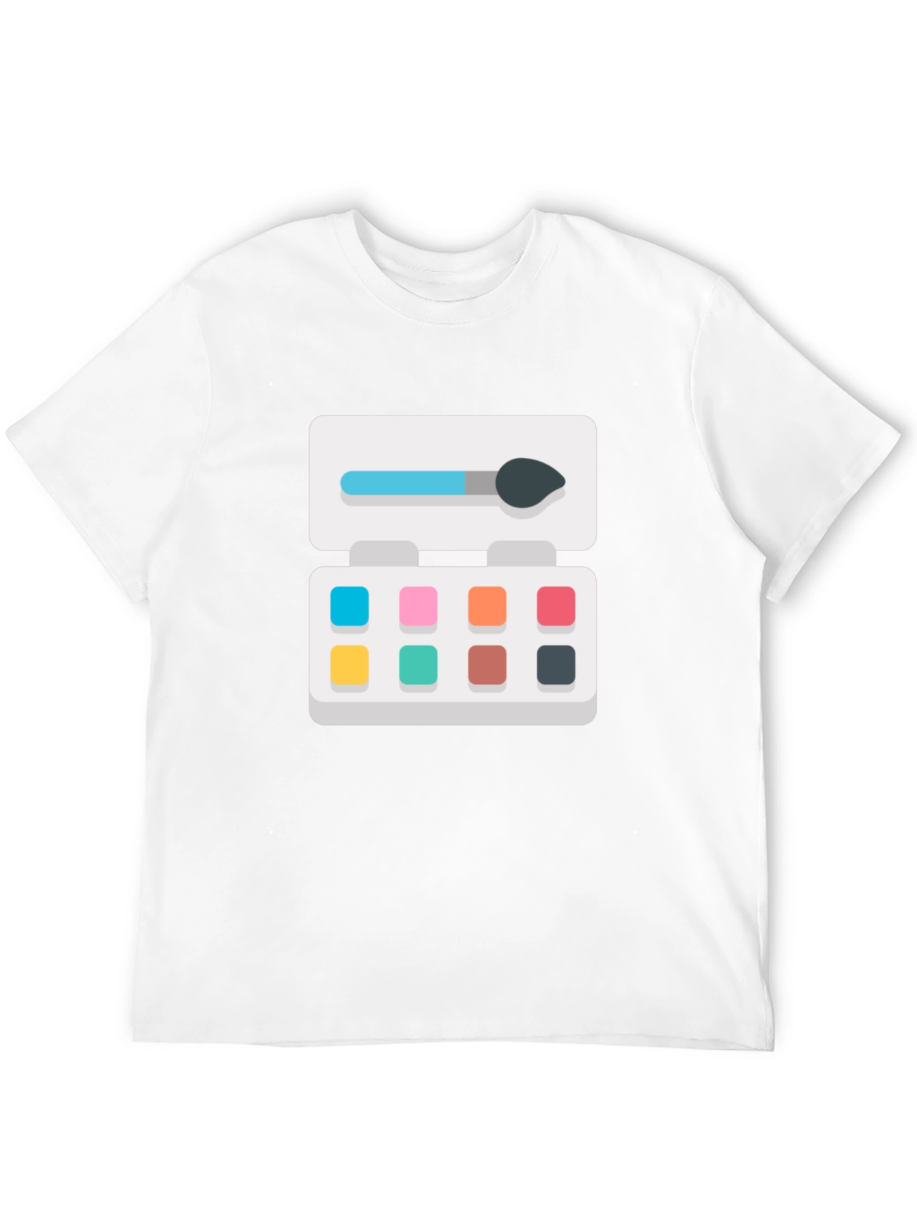 Makeup Palette Graphic Tee - Stylish Black T-Shirt