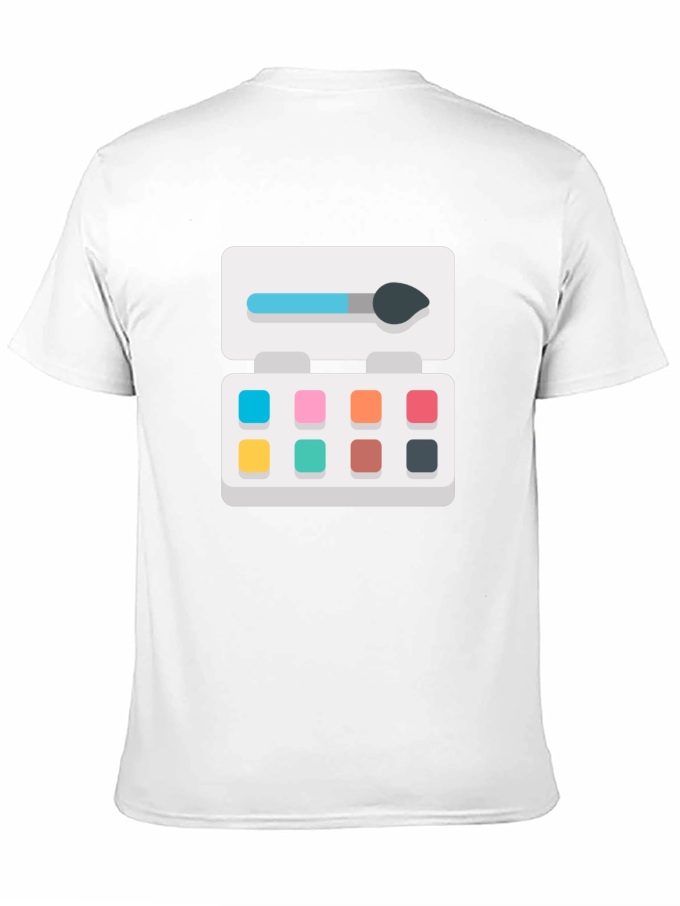 Makeup Palette Graphic Tee - Stylish Black T-Shirt