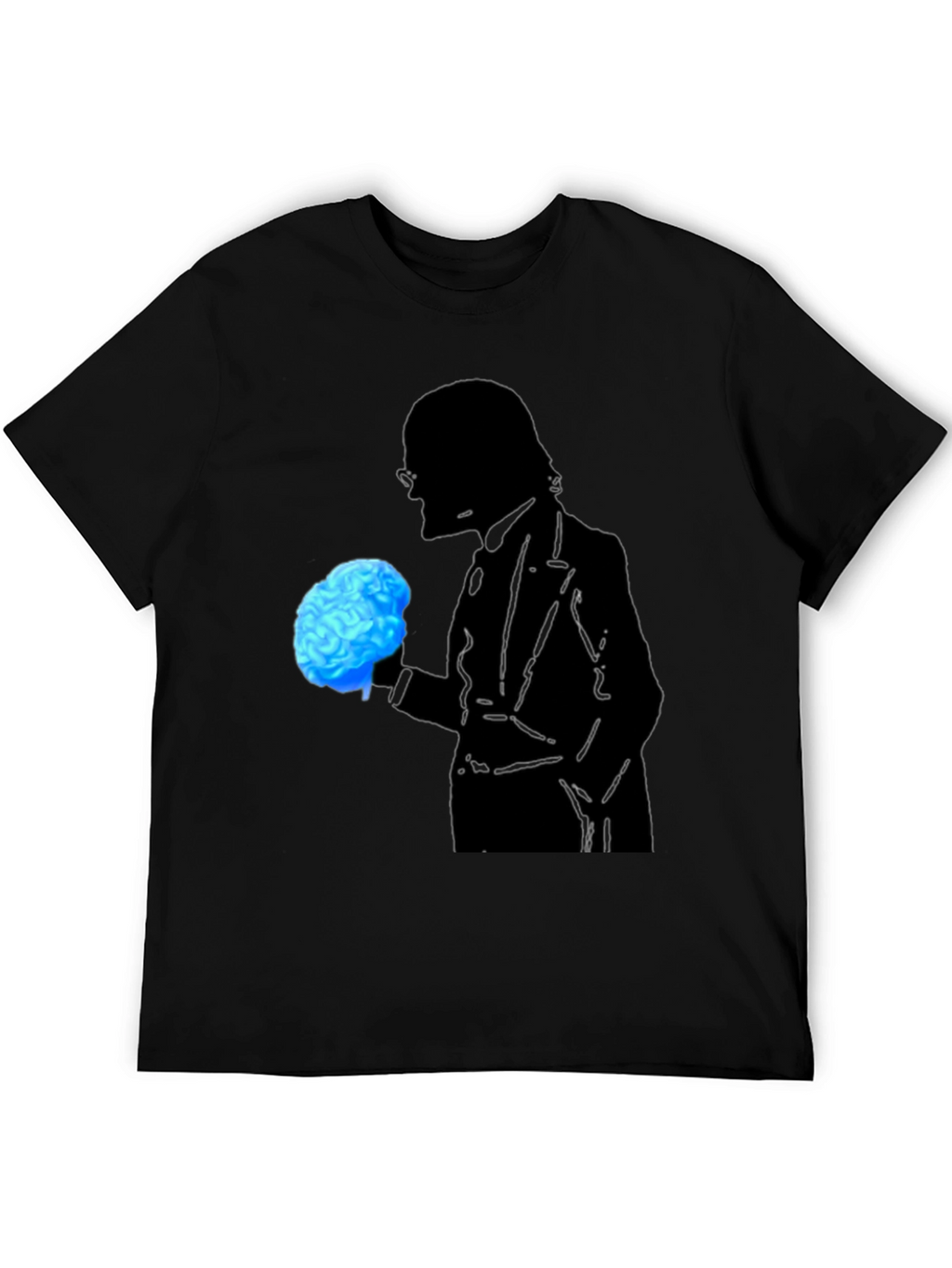 Brain Silhouette Graphic Tee