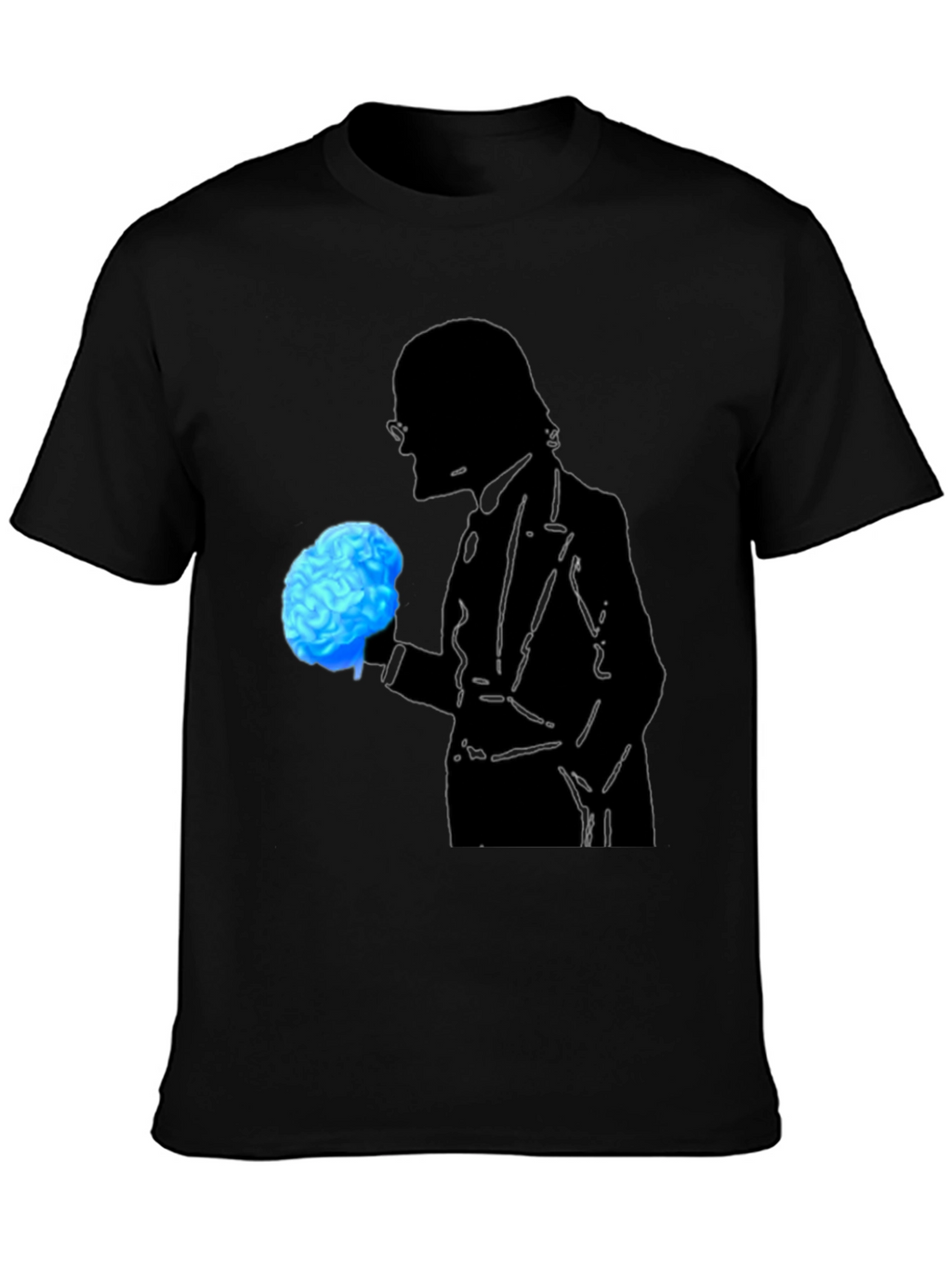 Brain Silhouette Graphic Tee