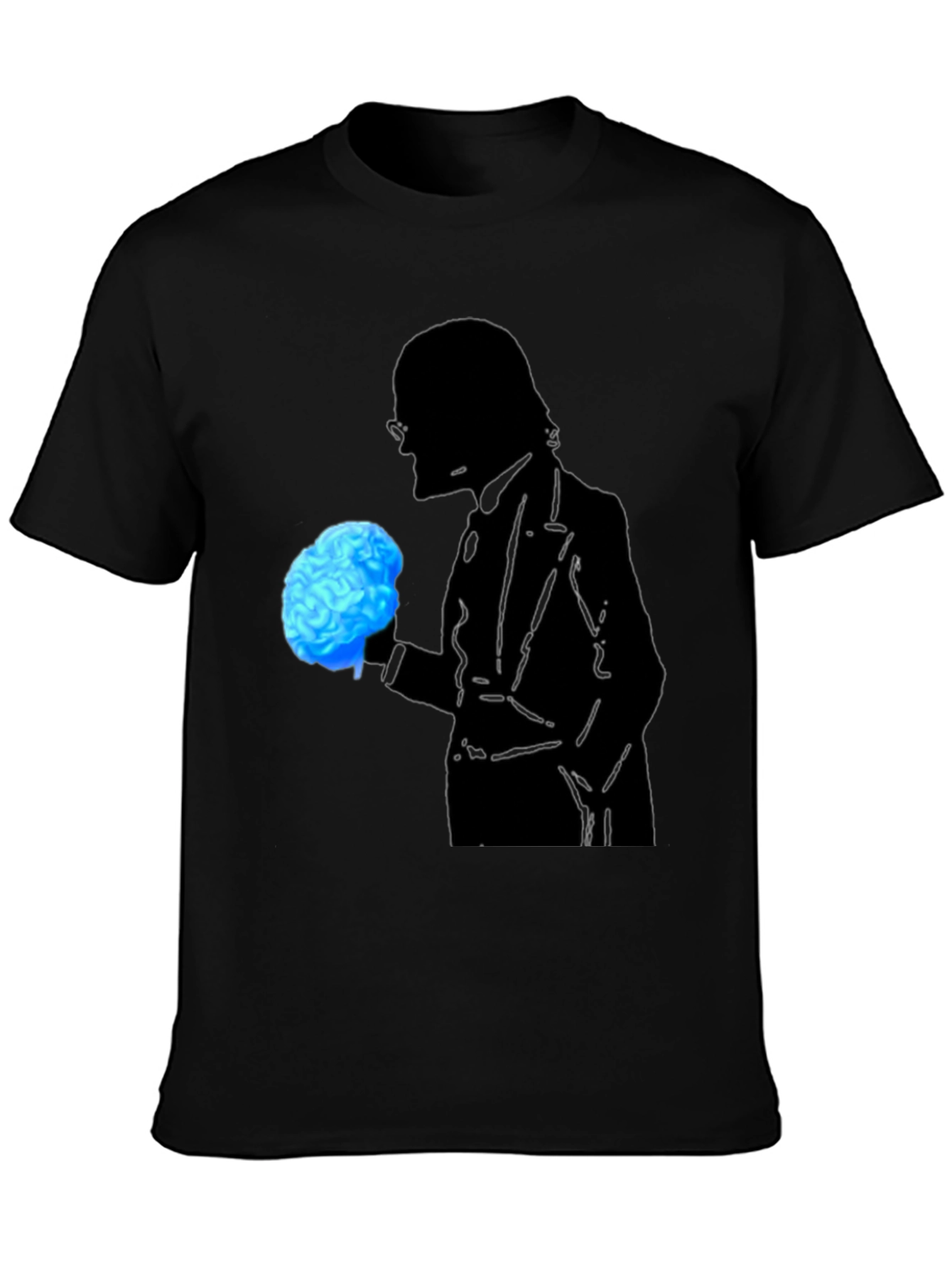 Brain Silhouette Graphic Tee