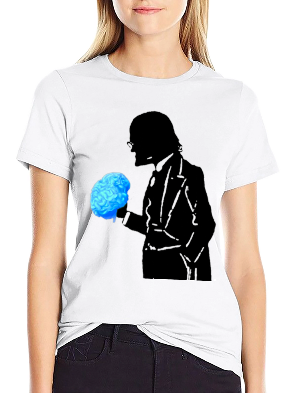 Brain Silhouette Graphic Tee