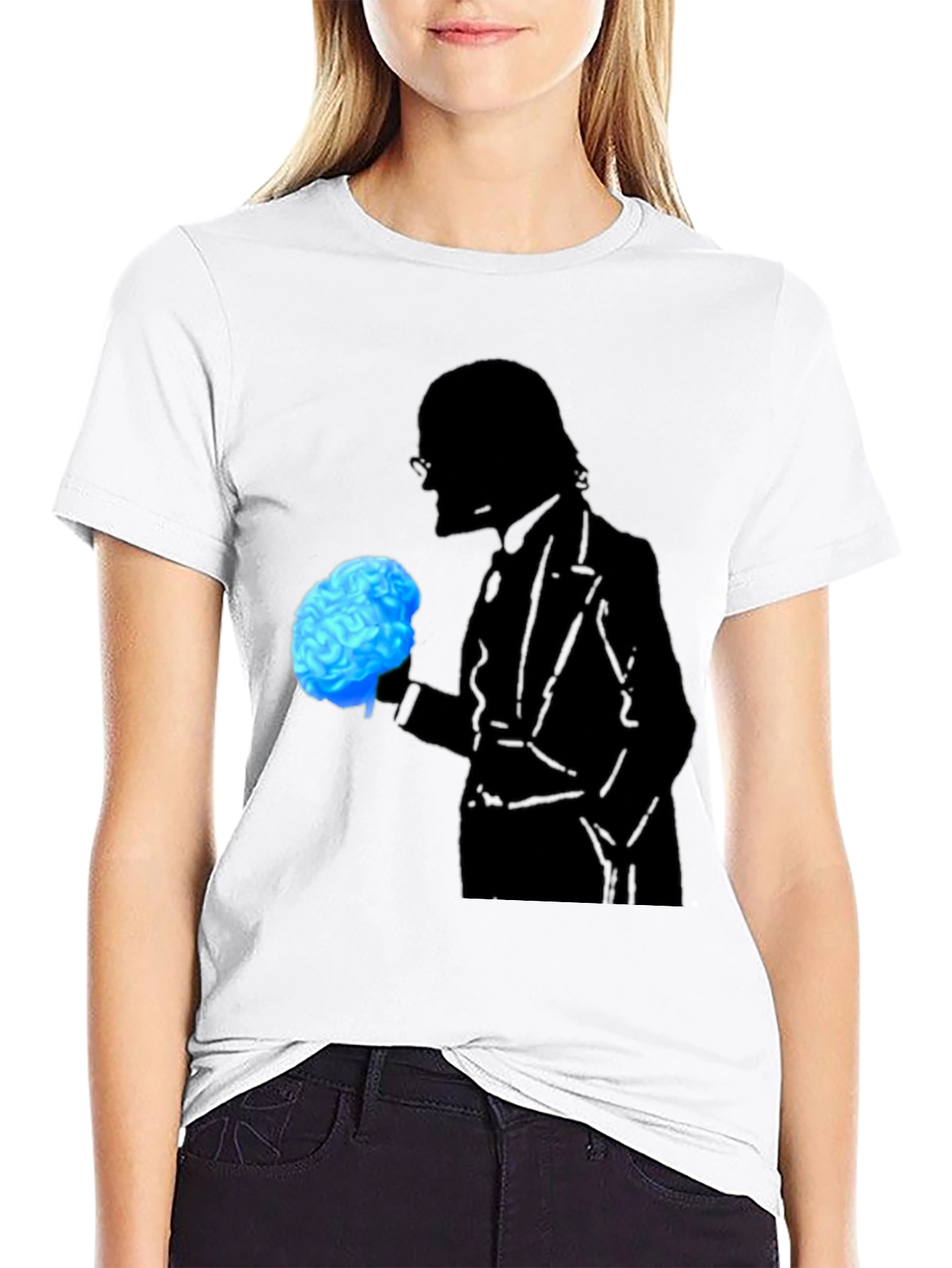 Brain Silhouette Graphic Tee