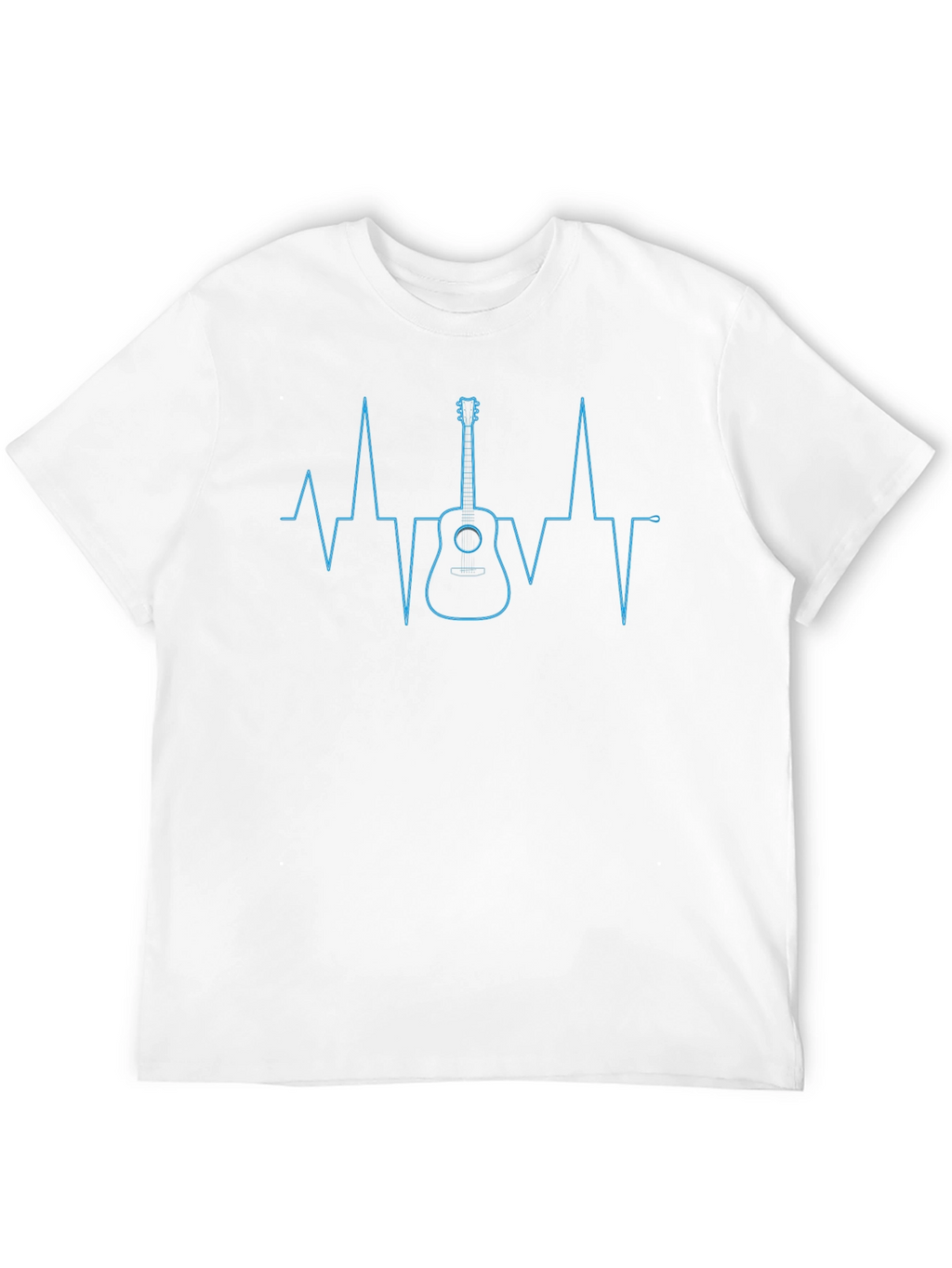 Guitar Heartbeat T-Shirt - Music Lover Tee