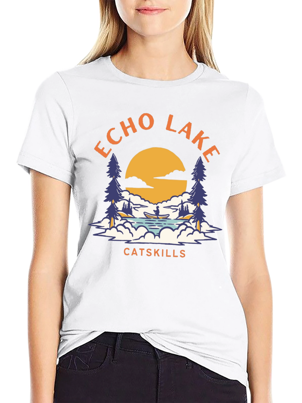 Echo Lake Catskills Graphic T-Shirt