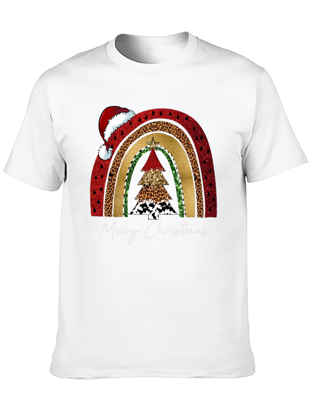 Festive Christmas Rainbow Tree T-Shirt