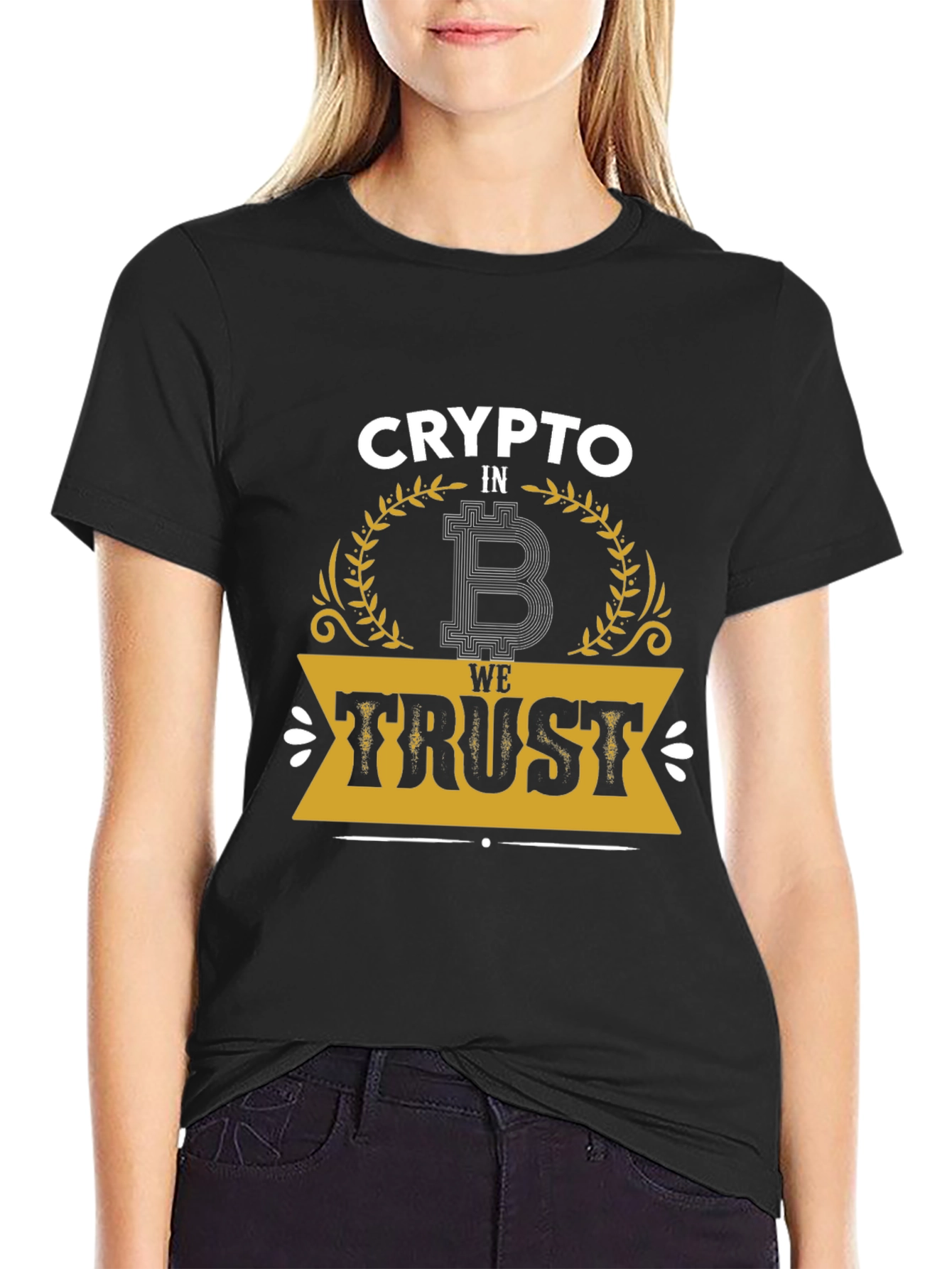 Crypto We Trust Graphic Tee - Black