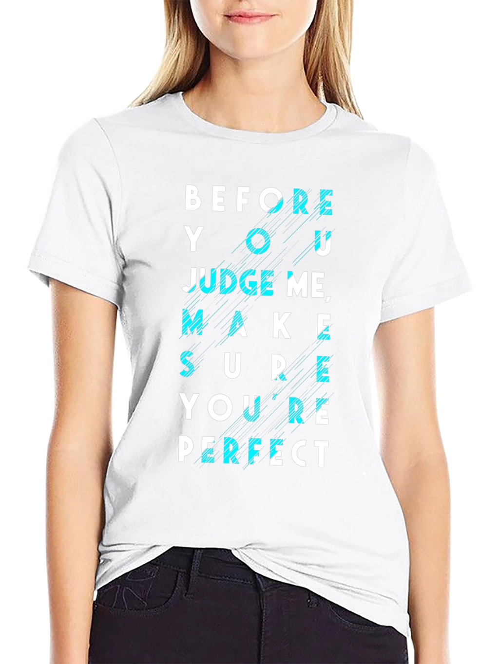 Before You Judge Me Graphic Tee - Black